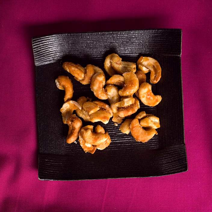 Honeyed Cashews with Kosher Salt