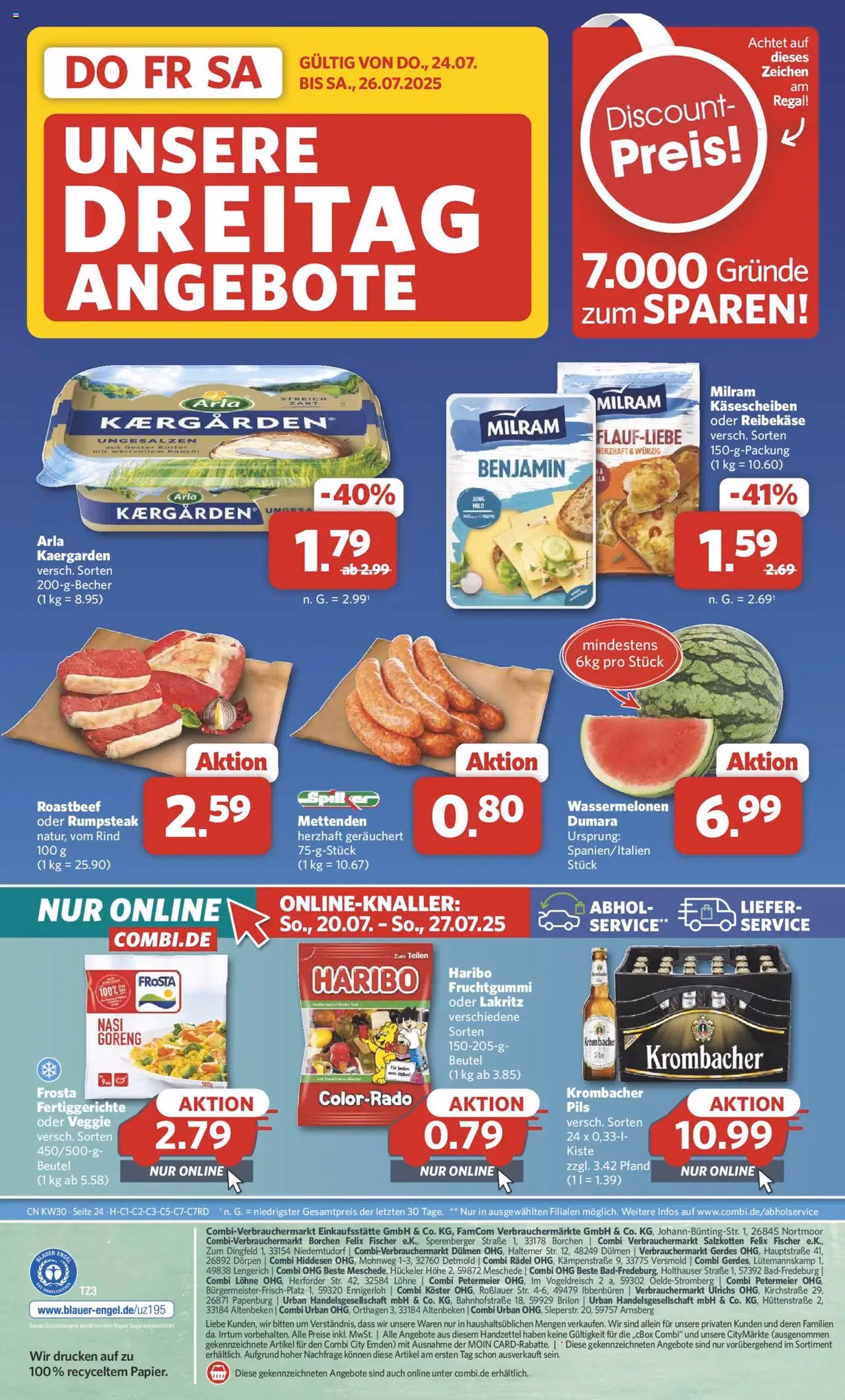 Combi Prospekt - Gültiger Prospekt ab 21.07.2025, Seite 30 von insgesamt 35