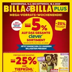 Billa - Flugblatt - Prospekt Vorschau gültig ab 12.03.2026