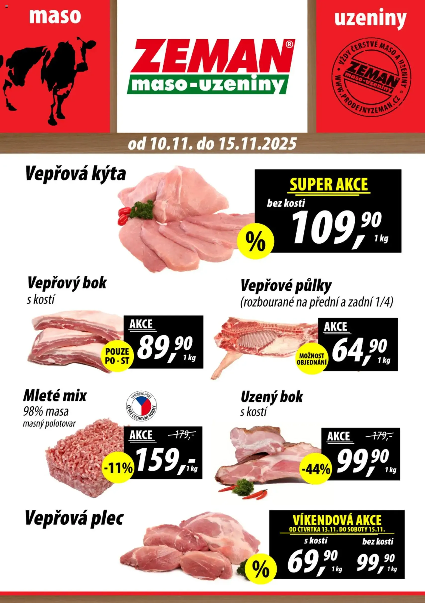 Prodejny Zeman leták - platný leták od 10.11.2025 strana 1 z 2