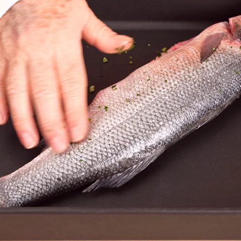 Orata al forno con patate ricetta - procedimento 1