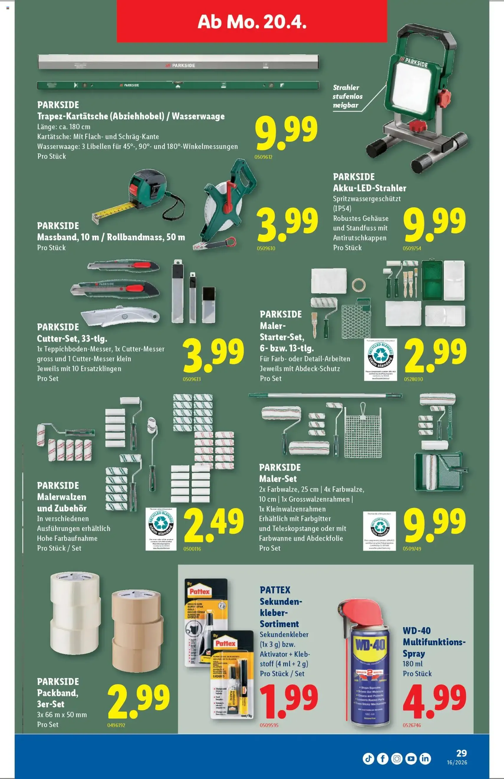 Lidl aktionen - Gültiger Prospekt ab 16.04.2026, Seite 29 von insgesamt 32