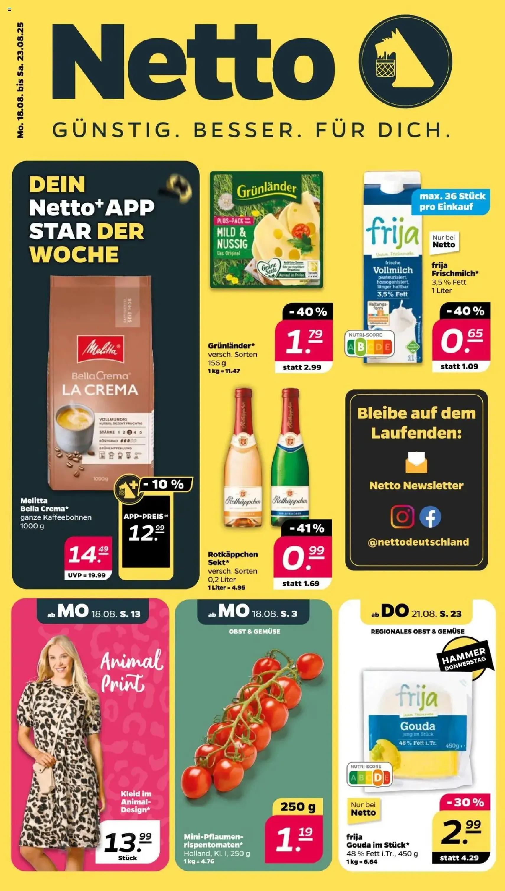 Netto Prospekt - Gültiger Prospekt ab 18.08.2025, Seite 1 von insgesamt 32