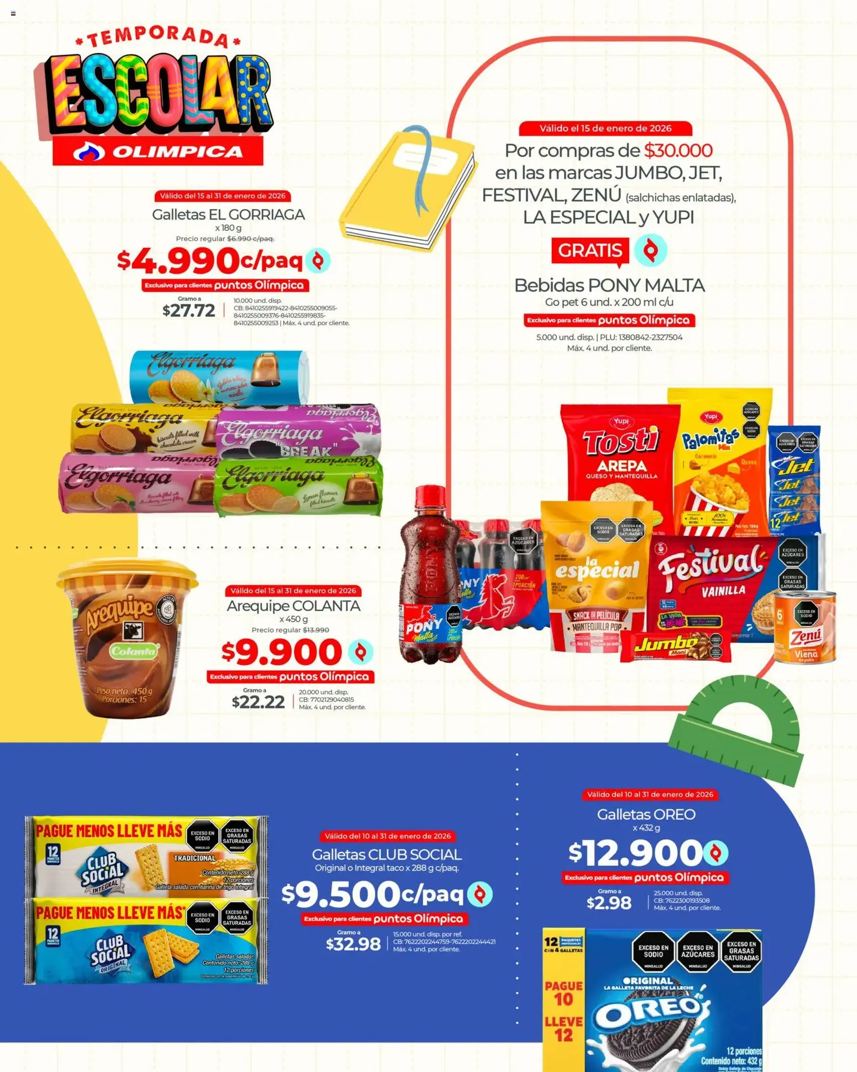 Olímpica - Temporada escolar - folleto válido desde 10/01/2026 página 37 de 37
