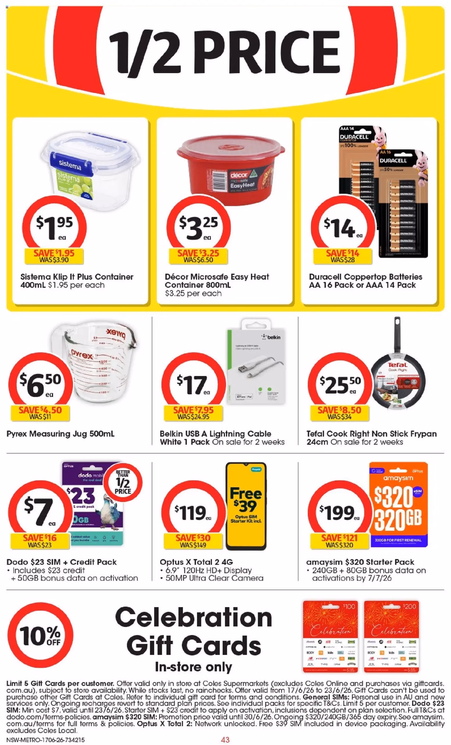 Coles catalogue - valid flyer from 17/06/2026, page 43 of 48