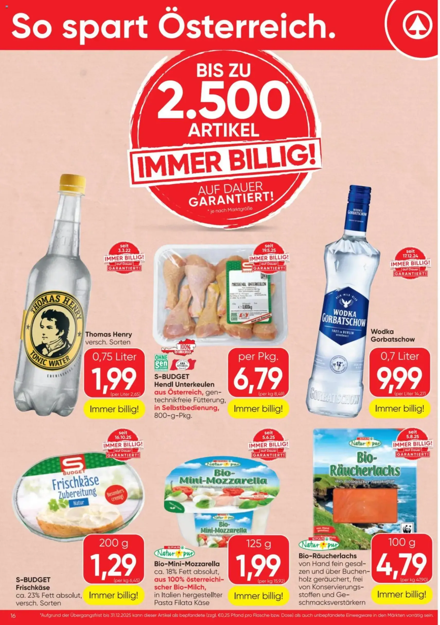 Spar Flugblatt - Gültiger Prospekt ab 04.12.2025, Seite 16 von insgesamt 20