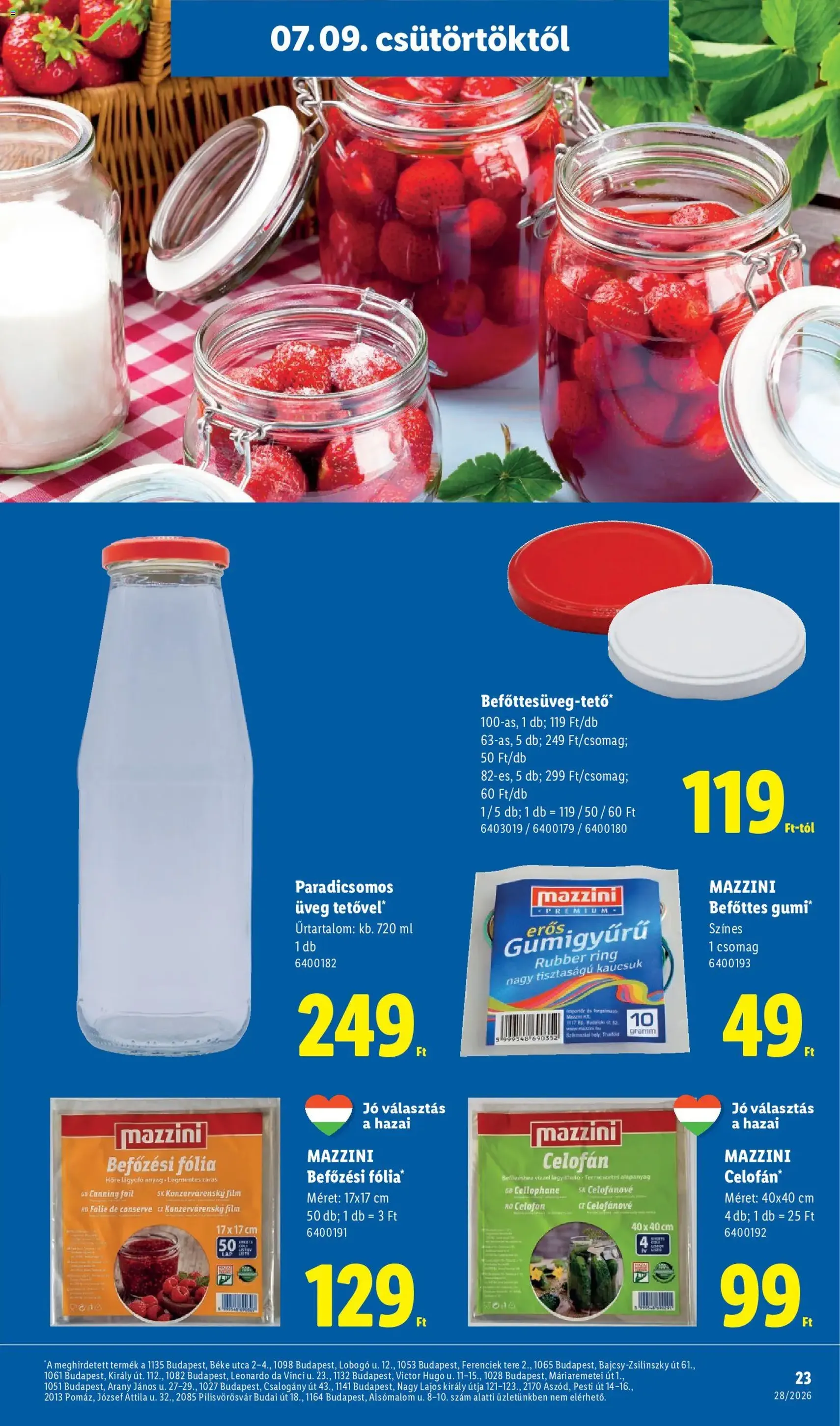 Lidl akciós újság - 2026.07.09. érvényes szórólap 23 oldal 80 oldalból