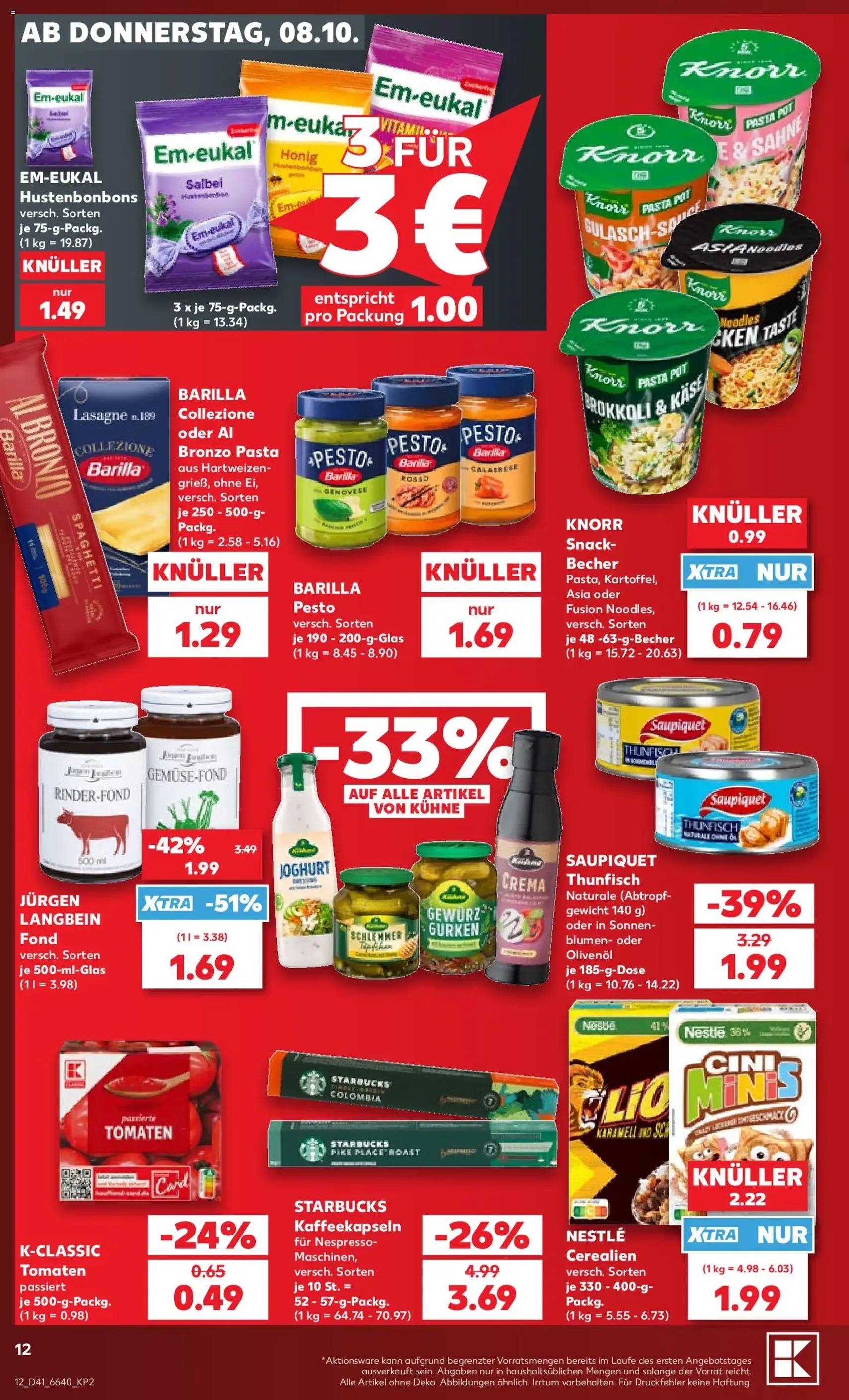 Kaufland Prospekt - Gültiger Prospekt ab 08.10.2026, Seite 12 von insgesamt 70