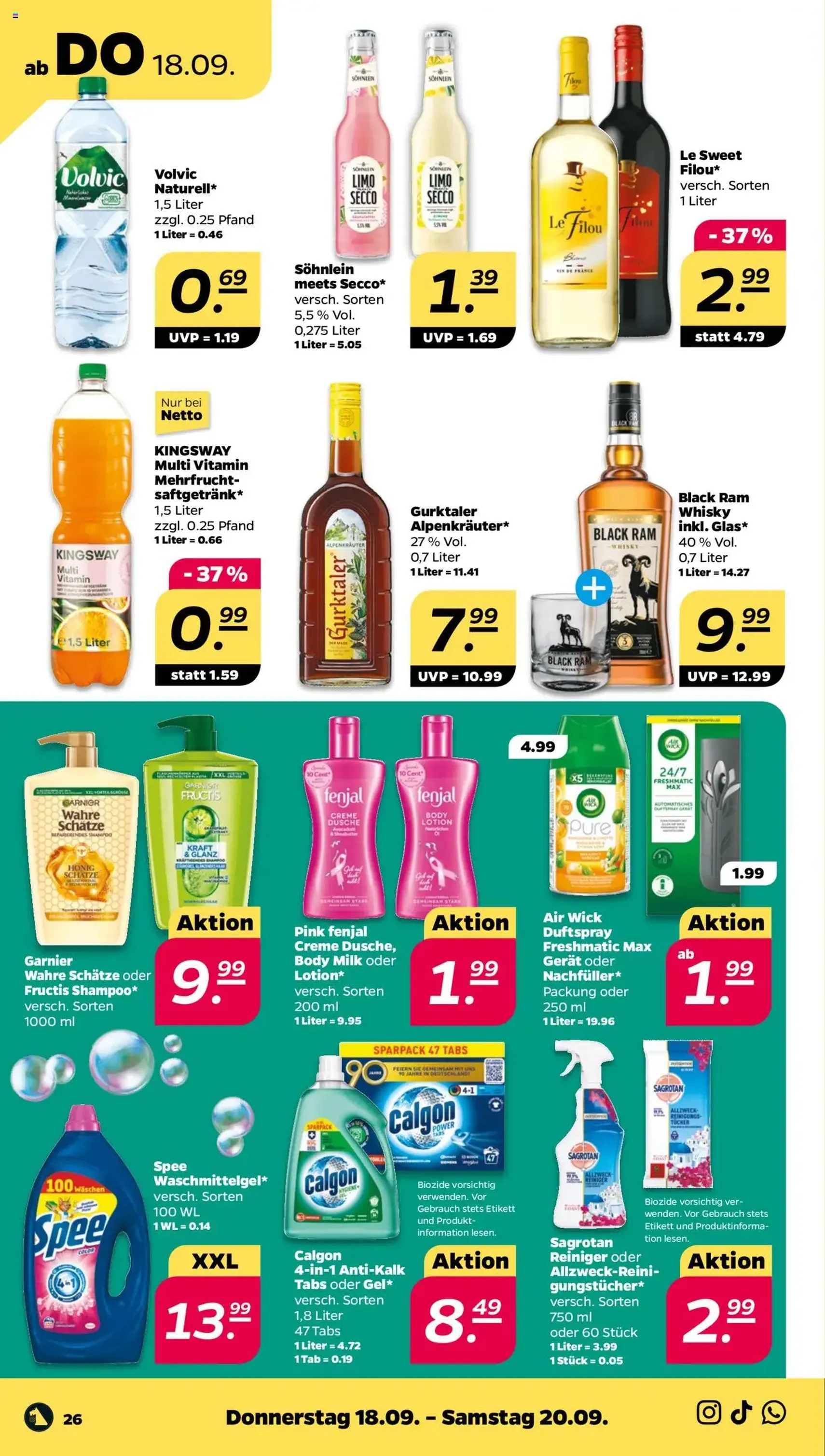 Netto Prospekt - Gültiger Prospekt ab 15.09.2025, Seite 26 von insgesamt 33 Netto Prospekt - Gültiger Prospekt ab 15.09.2025, Seite 26 von insgesamt 33