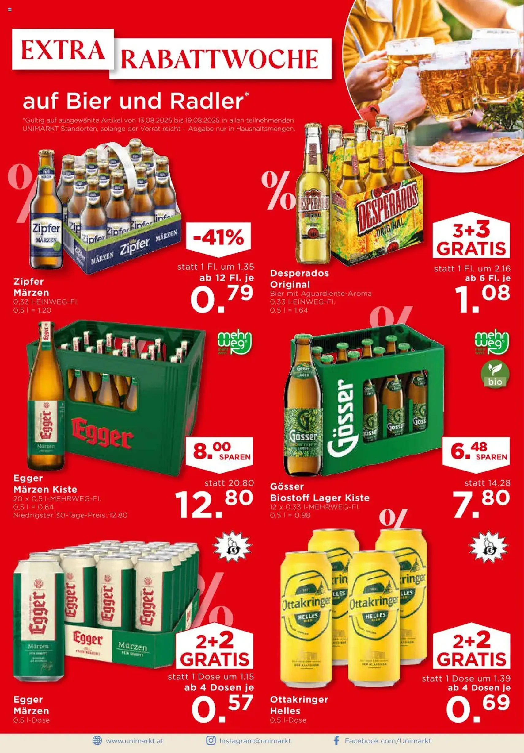 Unimarkt Nord - Gültiger Prospekt ab 13.08.2025, Seite 4 von insgesamt 16