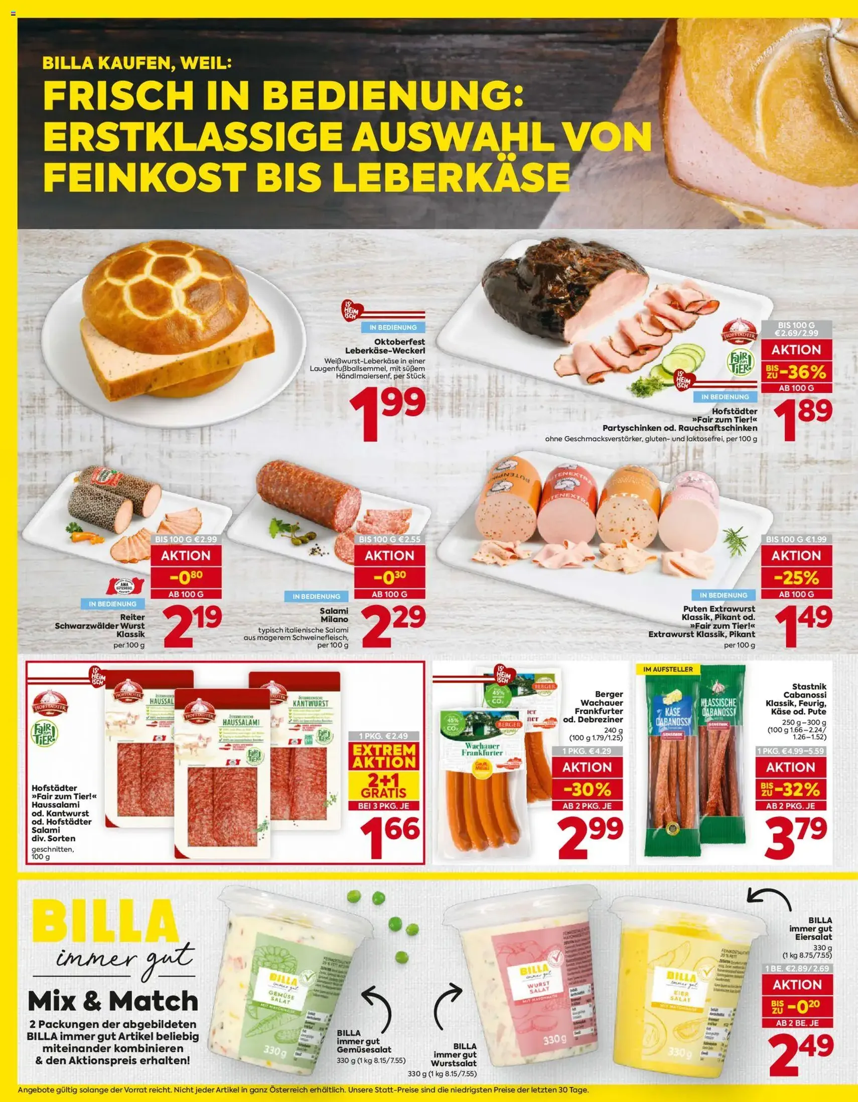 Billa Flugblatt - Gültiger Prospekt ab 24.09.2026, Seite 10 von insgesamt 16