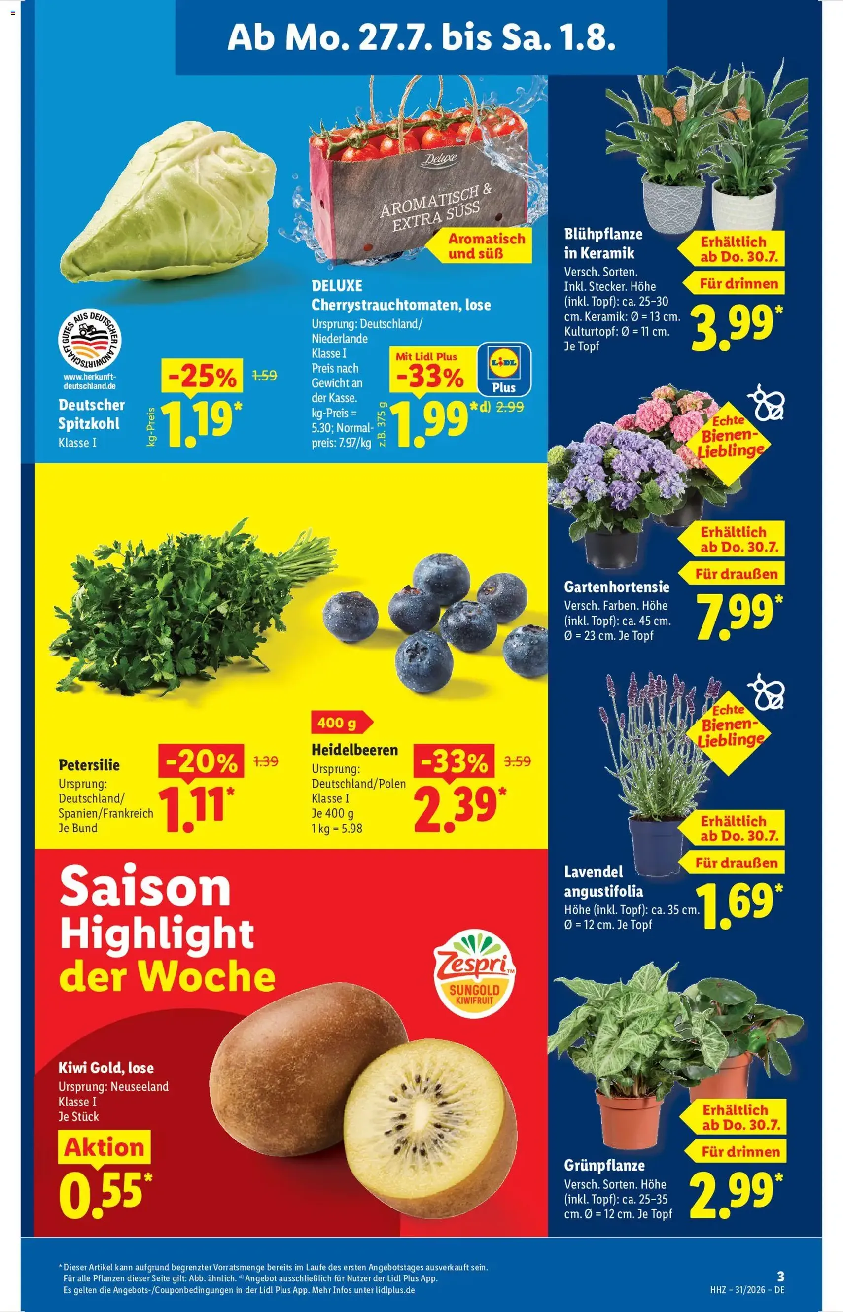 Lidl Prospekt - Gültiger Prospekt ab 27.07.2026, Seite 3 von insgesamt 69