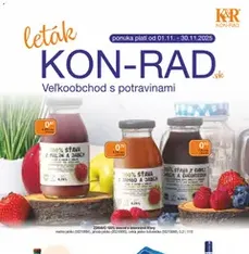 KON - RAD leták - náhľad letáku platný od 01.11.2025