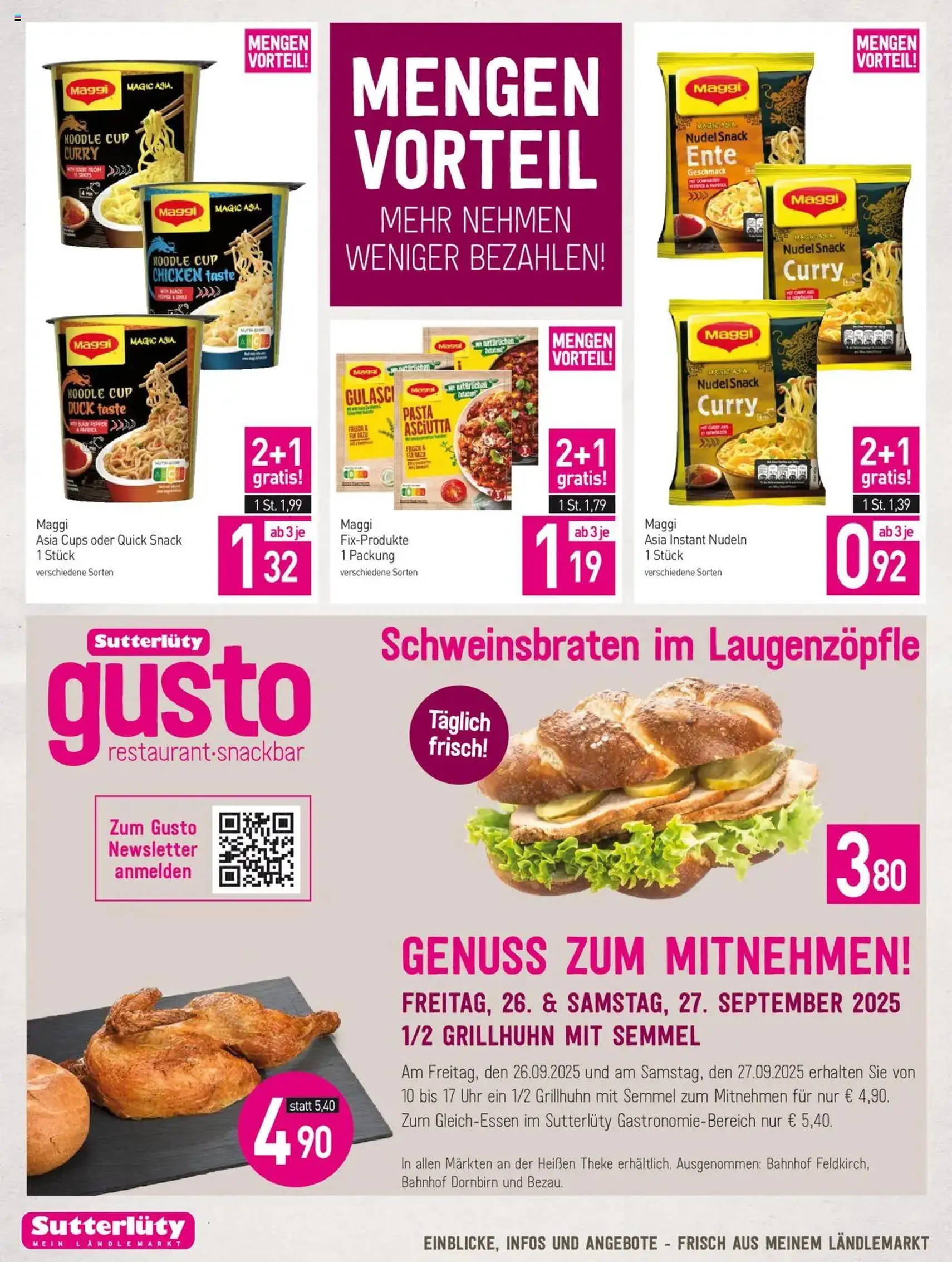 Sutterlüty Flugblatt - Gültiger Prospekt ab 25.09.2025, Seite 20 von insgesamt 24