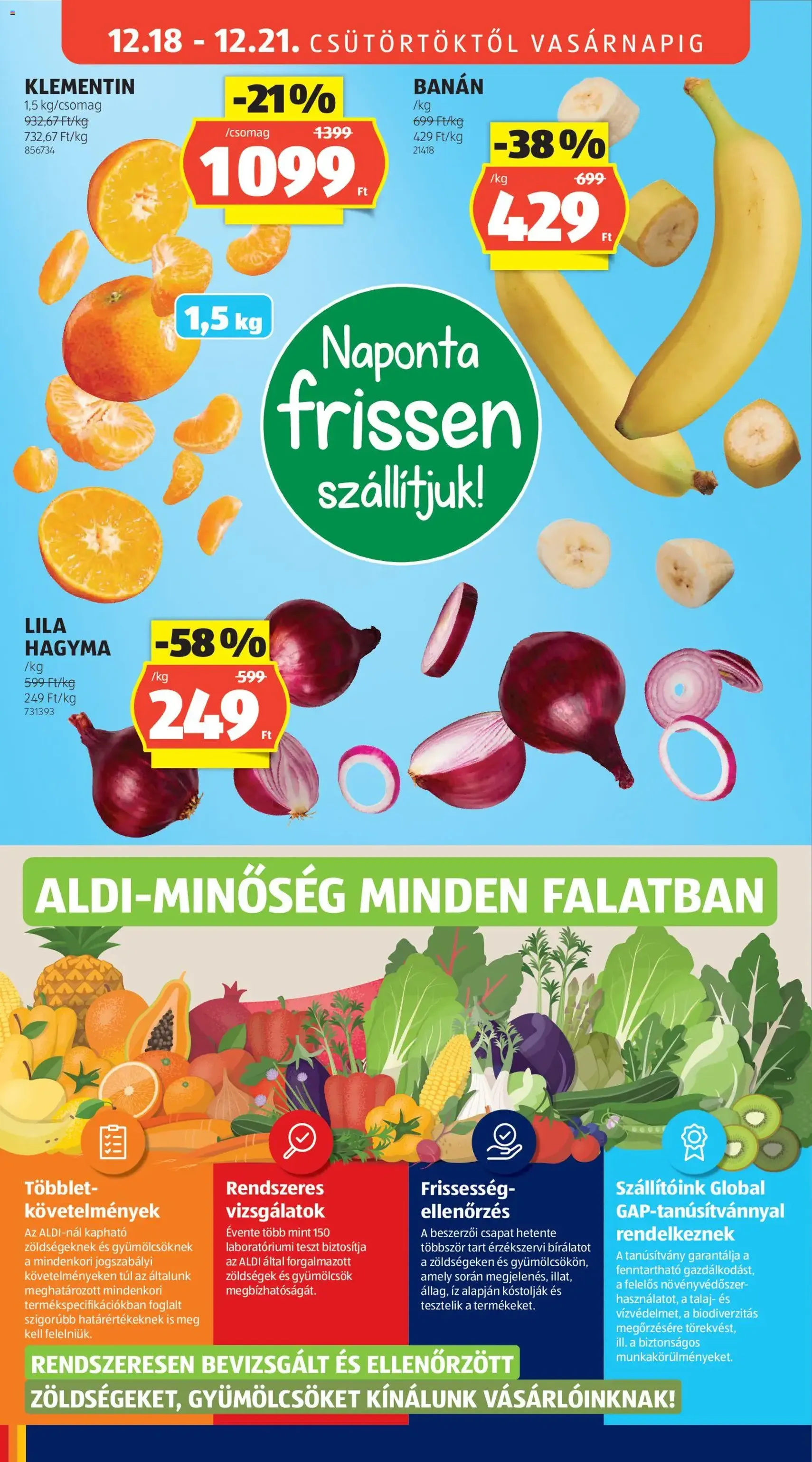 Aldi Akciós újság - 2025.12.18. érvényes szórólap 8 oldal 58 oldalból