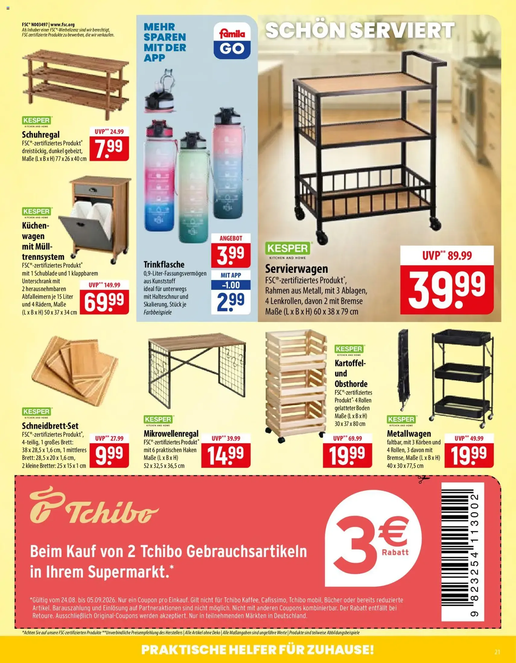 Famila Prospekt - Gültiger Prospekt ab 24.08.2026, Seite 21 von insgesamt 24