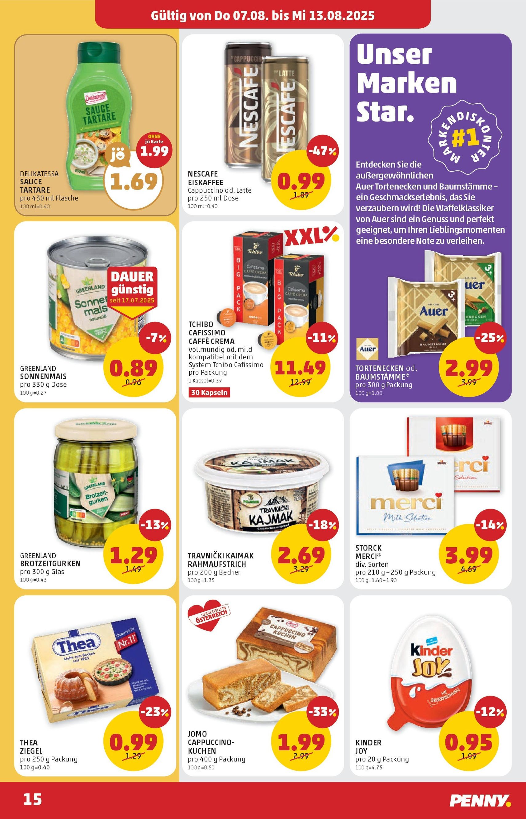 Penny Markt Flugblatt - Gültiger Prospekt ab 07.08.2025, Seite 15 von insgesamt 24