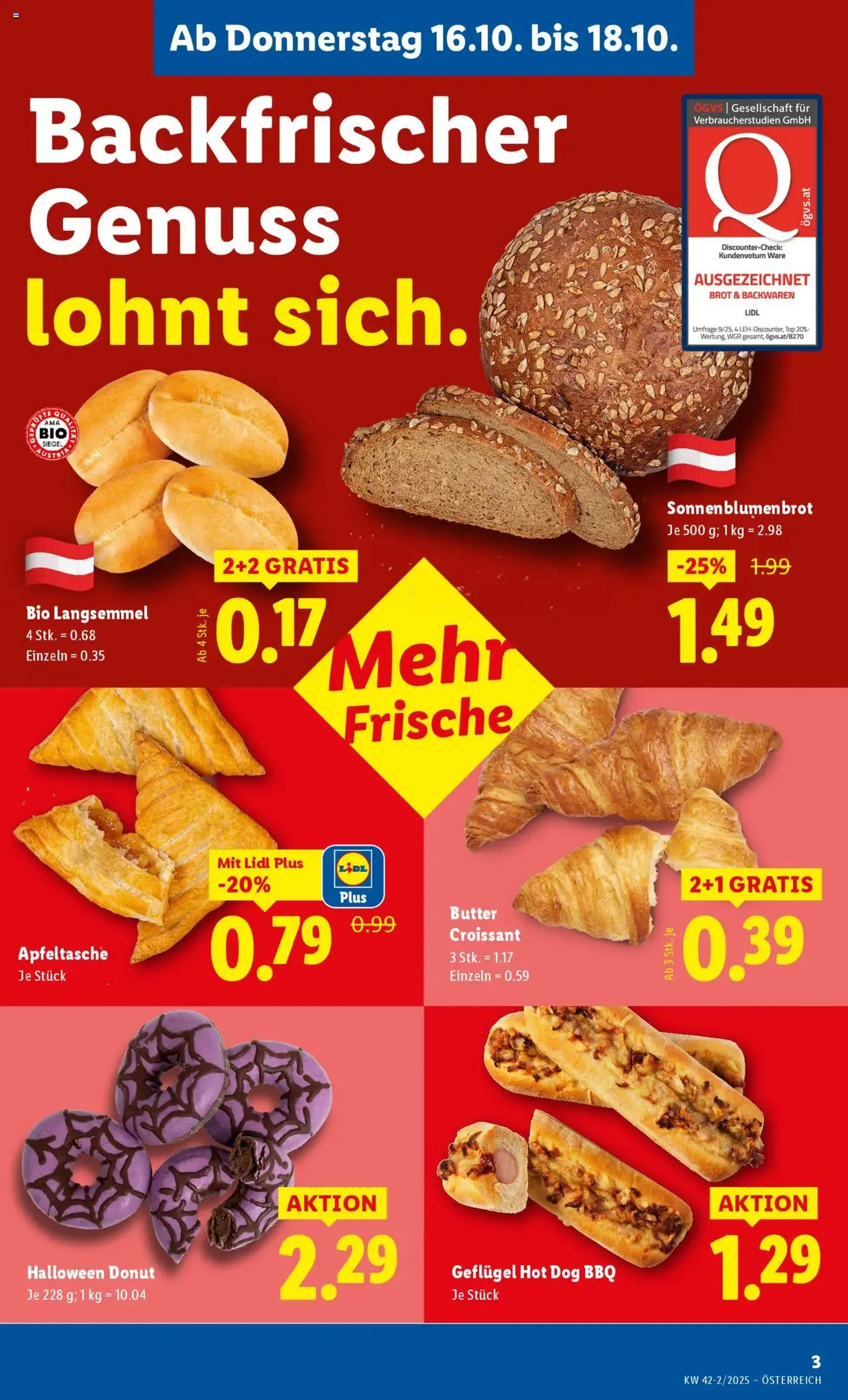 Lidl Flugblatt - Gültiger Prospekt ab 16.10.2025, Seite 7 von insgesamt 50 Lidl Flugblatt - Gültiger Prospekt ab 16.10.2025, Seite 7 von insgesamt 50