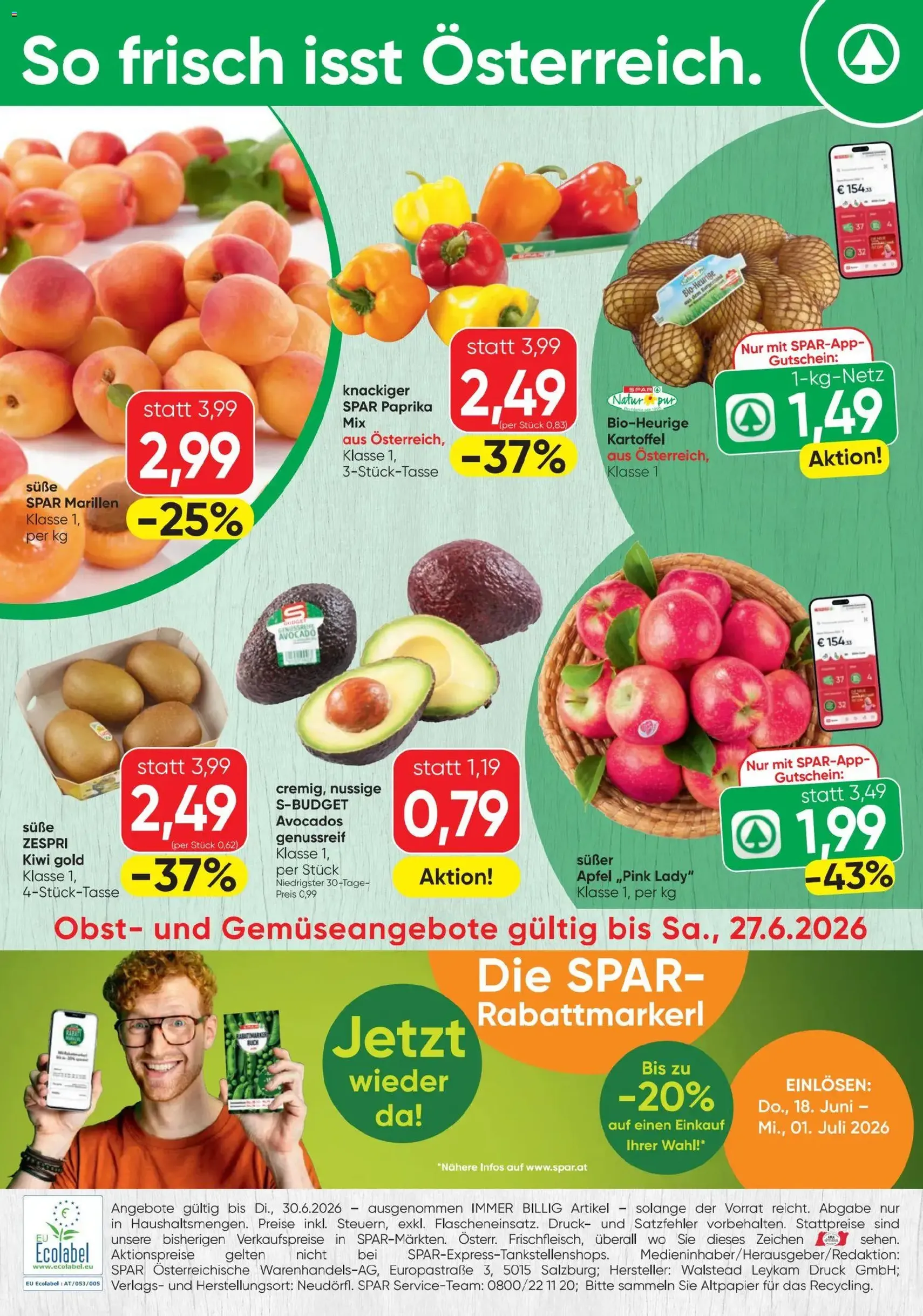 Spar - Flugblatt - Gültiger Prospekt ab 25.06.2026, Seite 12 von insgesamt 12
