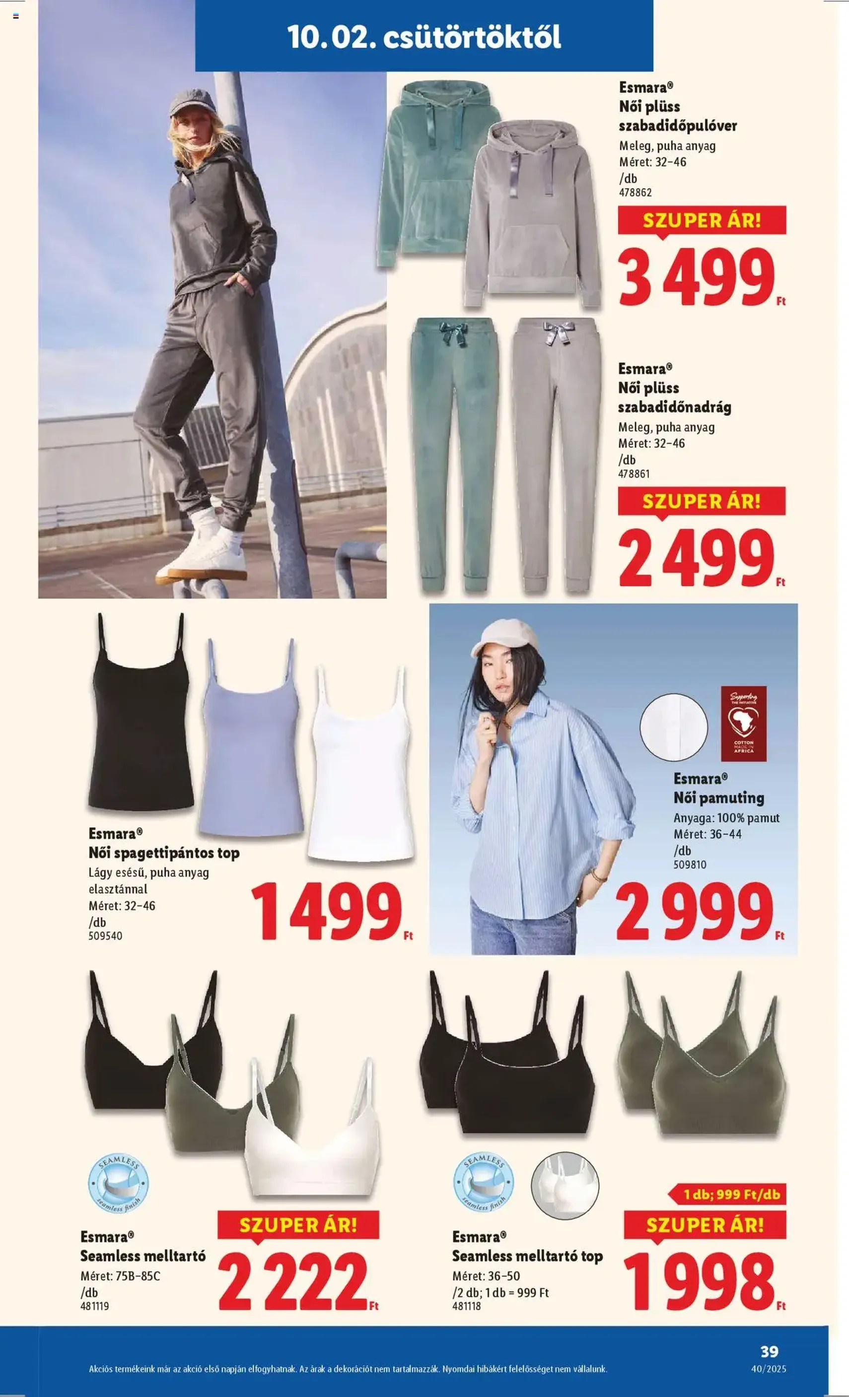 Lidl Akciós újság - 2025.10.02. érvényes szórólap 39 oldal 76 oldalból Lidl Akciós újság - 2025.10.02. érvényes szórólap 39 oldal 76 oldalból