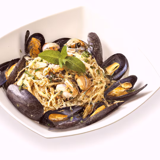 Anteprima ricetta Spaghetti con le cozze in bianco