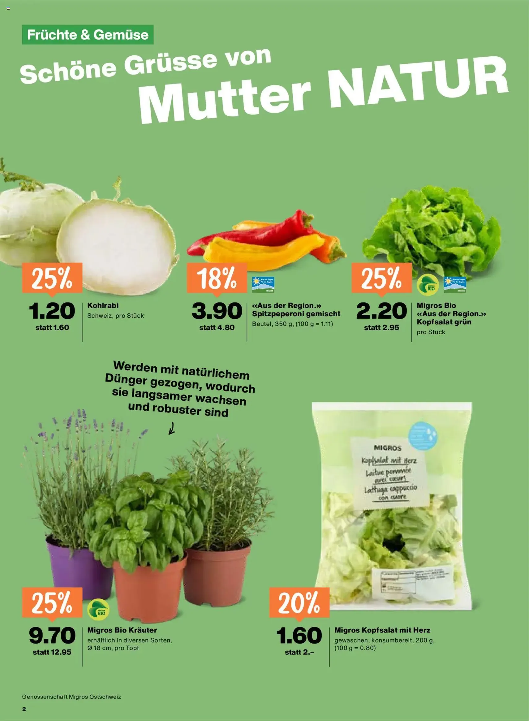 Migros aktionen - Gültiger Prospekt ab 11.06.2026, Seite 2 von insgesamt 24