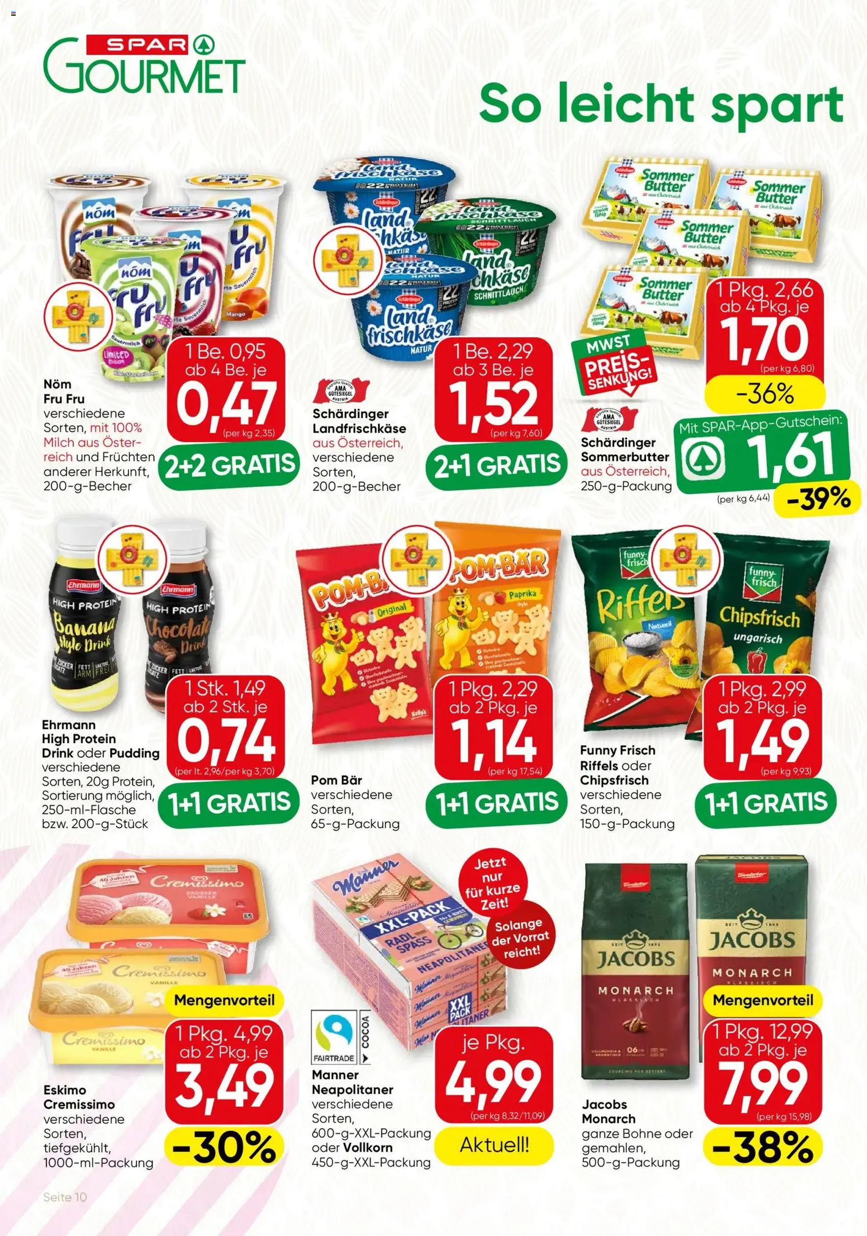 SPAR Gourmet Flugblatt - Gültiger Prospekt ab 30.07.2026, Seite 10 von insgesamt 12
