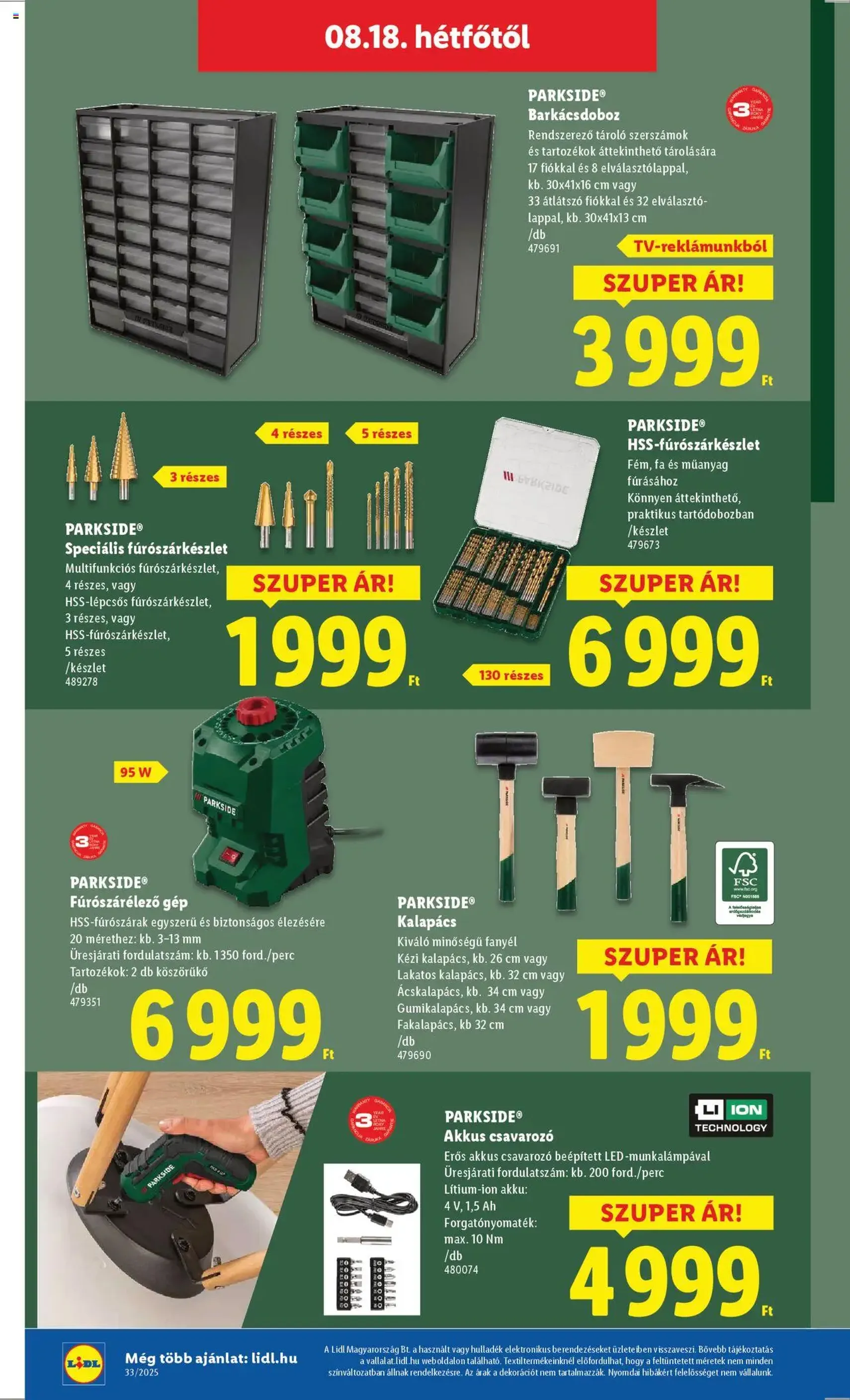 Lidl Akciós újság - 2025.08.14. érvényes szórólap 48 oldal 64 oldalból