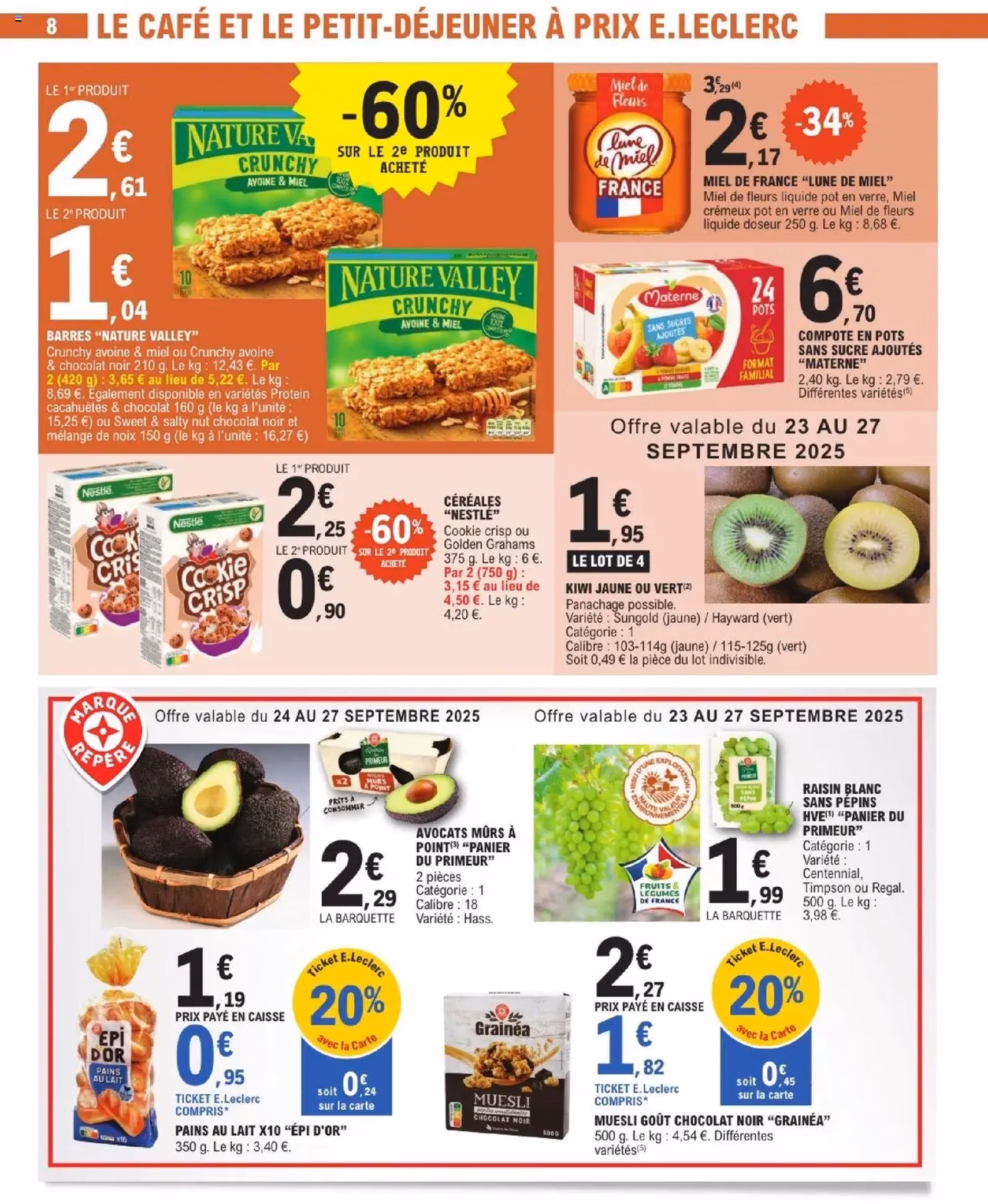E.Leclerc catalogue semaine 39 - brochure valable à partir du 23/09/2025, page 8 sur 32 E.Leclerc catalogue semaine 39 - brochure valable à partir du 23/09/2025, page 8 sur 32