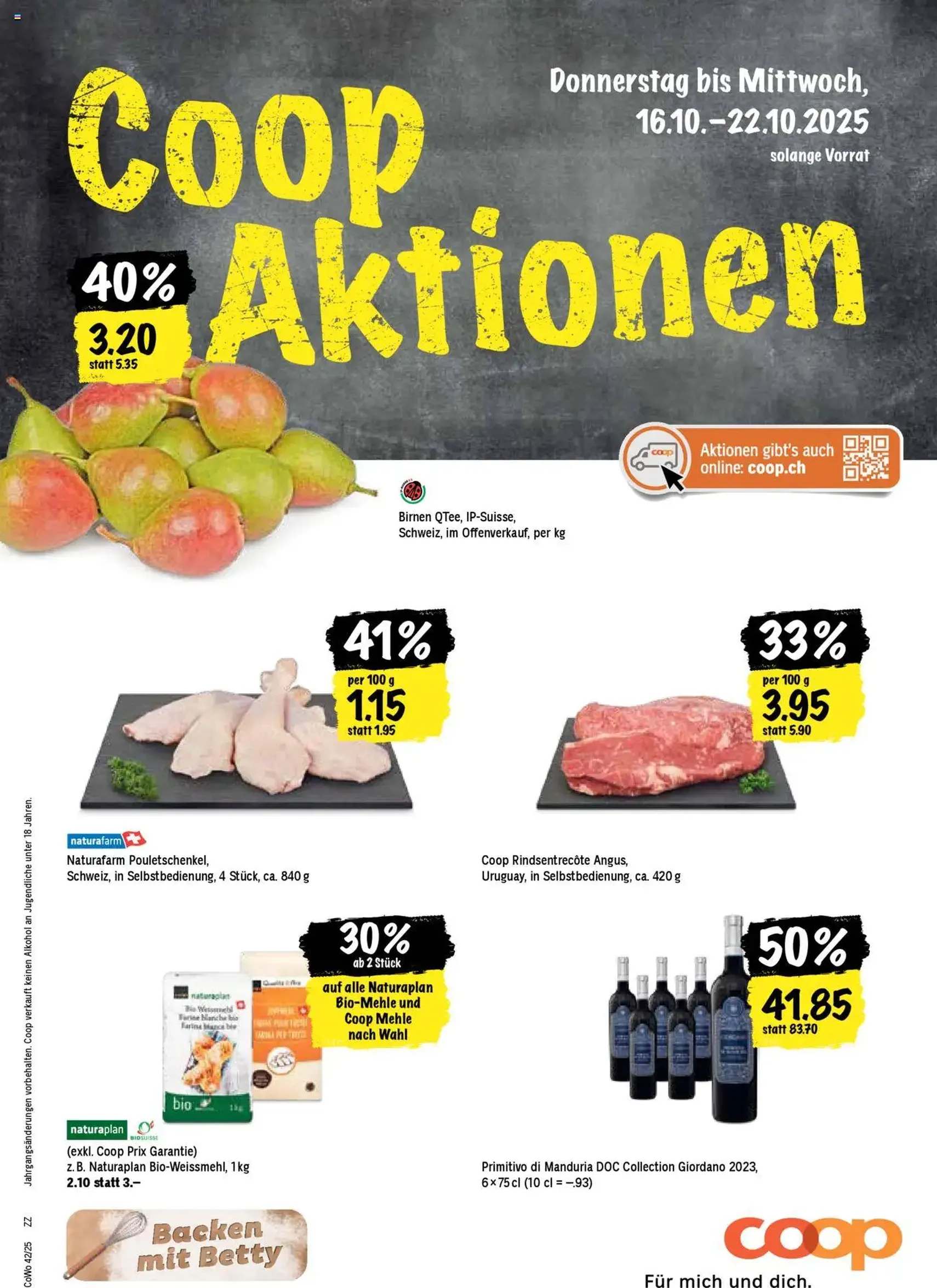 Coop Aktionen - Gültiger Prospekt ab 16.10.2025, Seite 1 von insgesamt 24 Coop Aktionen - Gültiger Prospekt ab 16.10.2025, Seite 1 von insgesamt 24