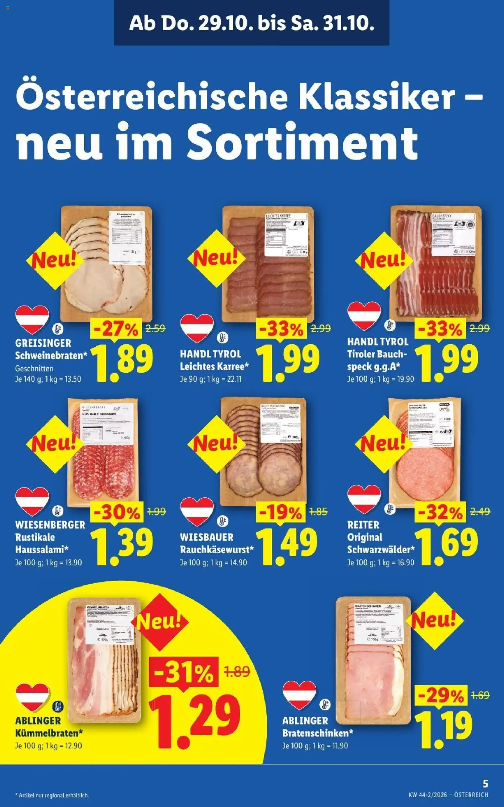 Lidl Flugblatt - Gültiger Prospekt ab 29.10.2026, Seite 7 von insgesamt 50