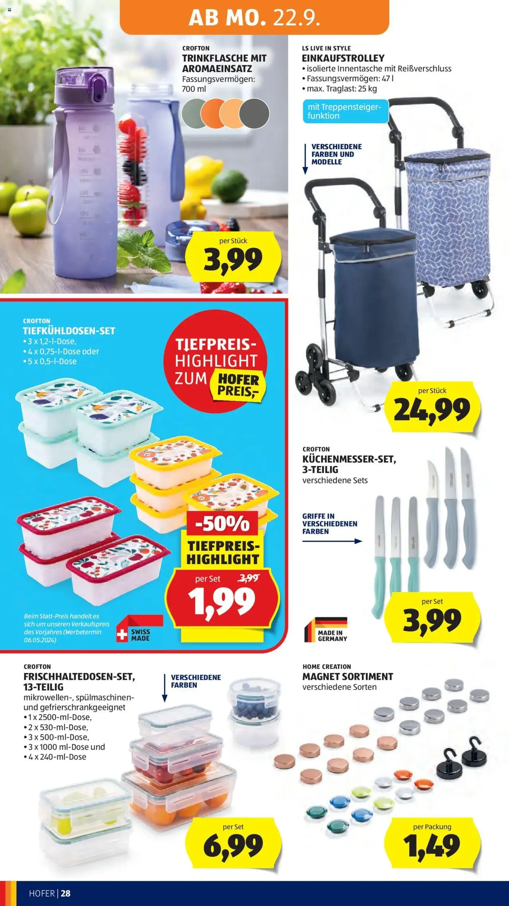 Hofer Flugblatt - Gültiger Prospekt ab 19.09.2025, Seite 32 von insgesamt 49