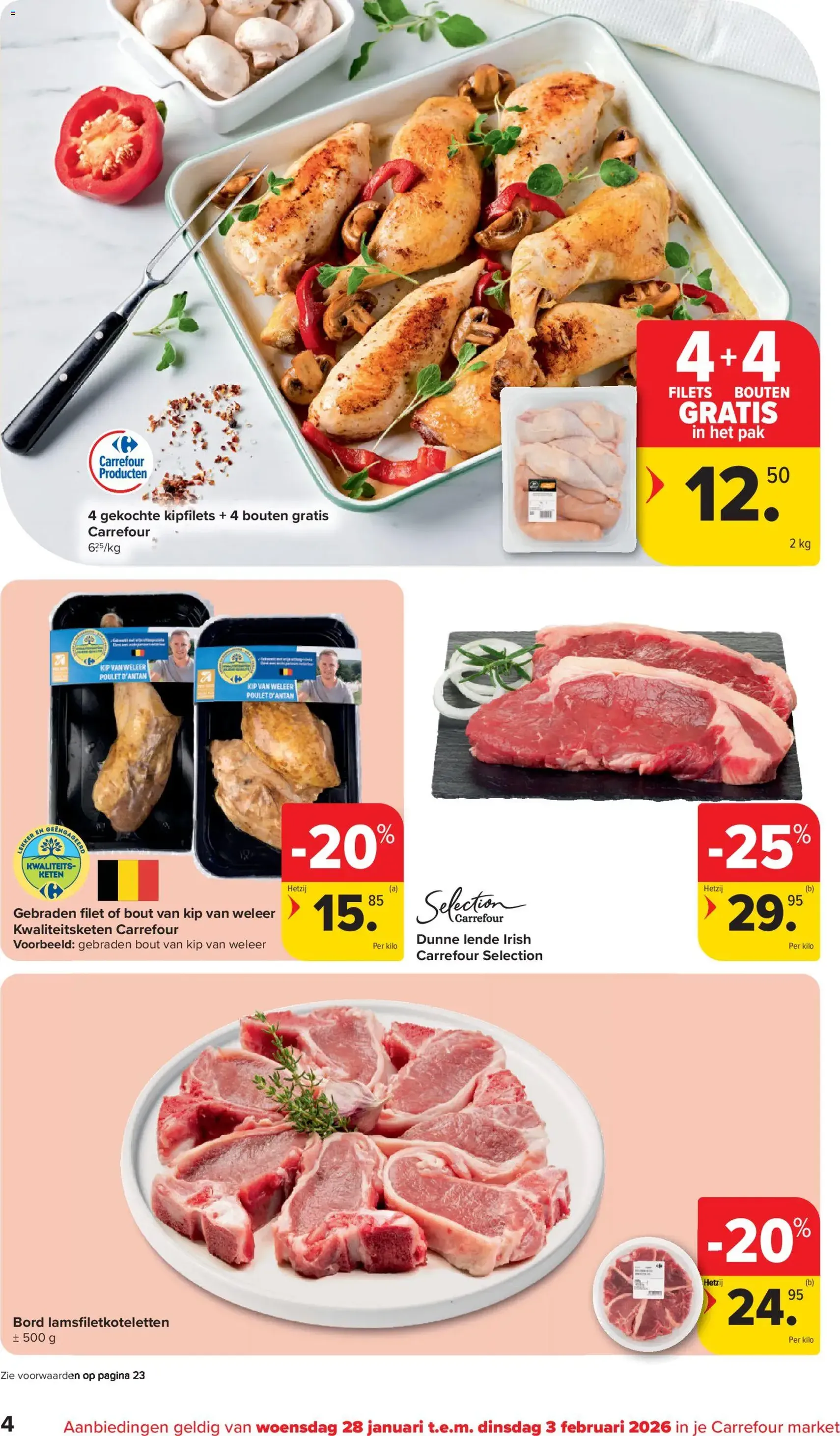 Carrefour market folder week 5 - geldige folder vanaf 28/01/2026 pagina 4 van 24