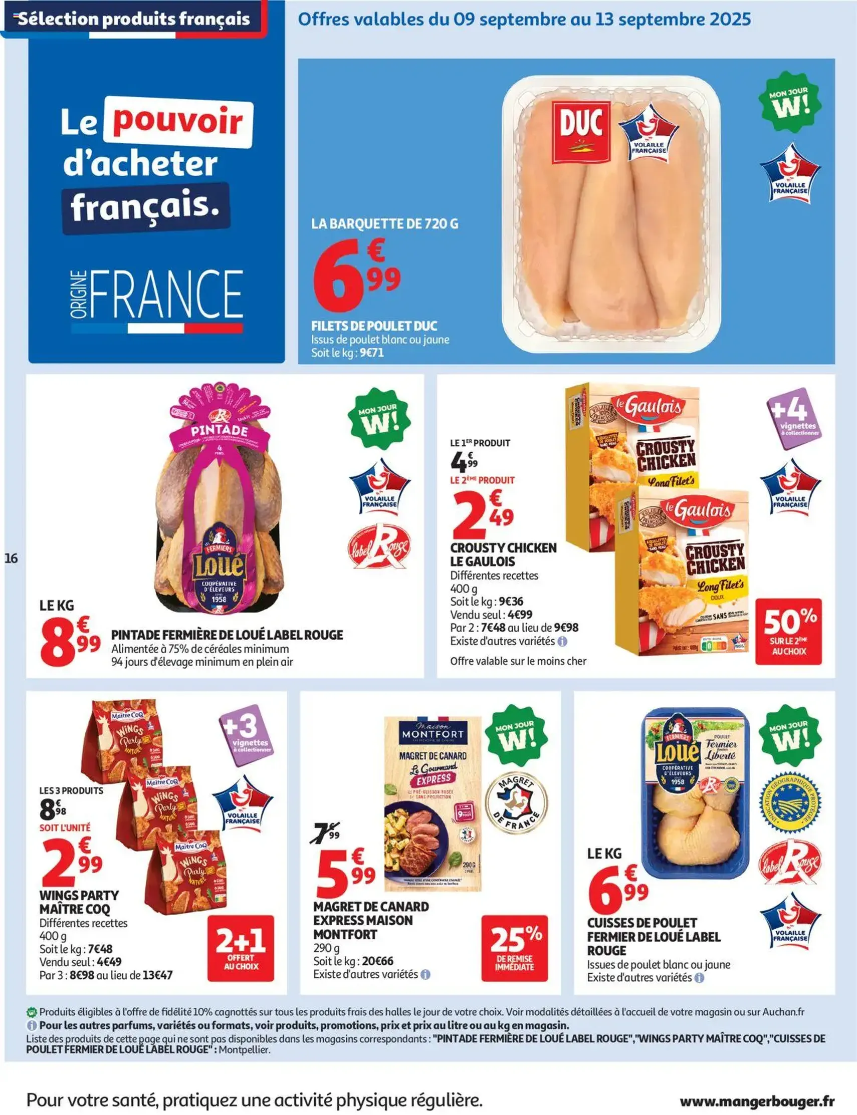 Auchan prospectus - brochure valable à partir du 09/09/2025, page 16 sur 60 Auchan prospectus - brochure valable à partir du 09/09/2025, page 16 sur 60