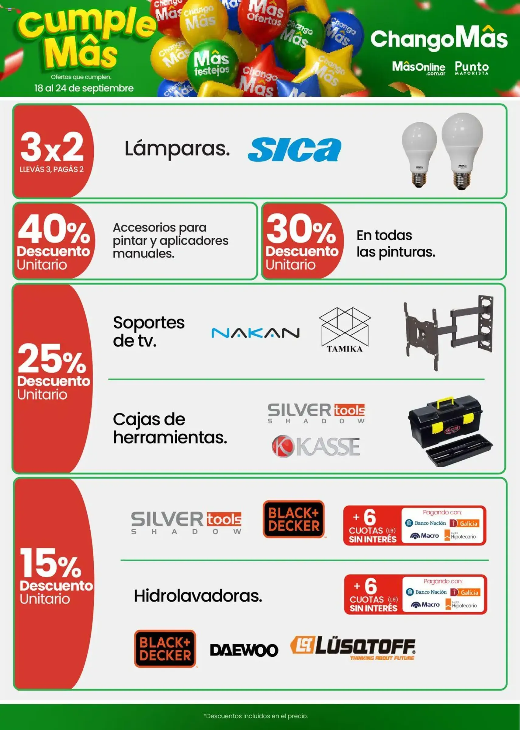 Changomas ofertas - folleto válido desde 18/09/2025 página 13 de 16