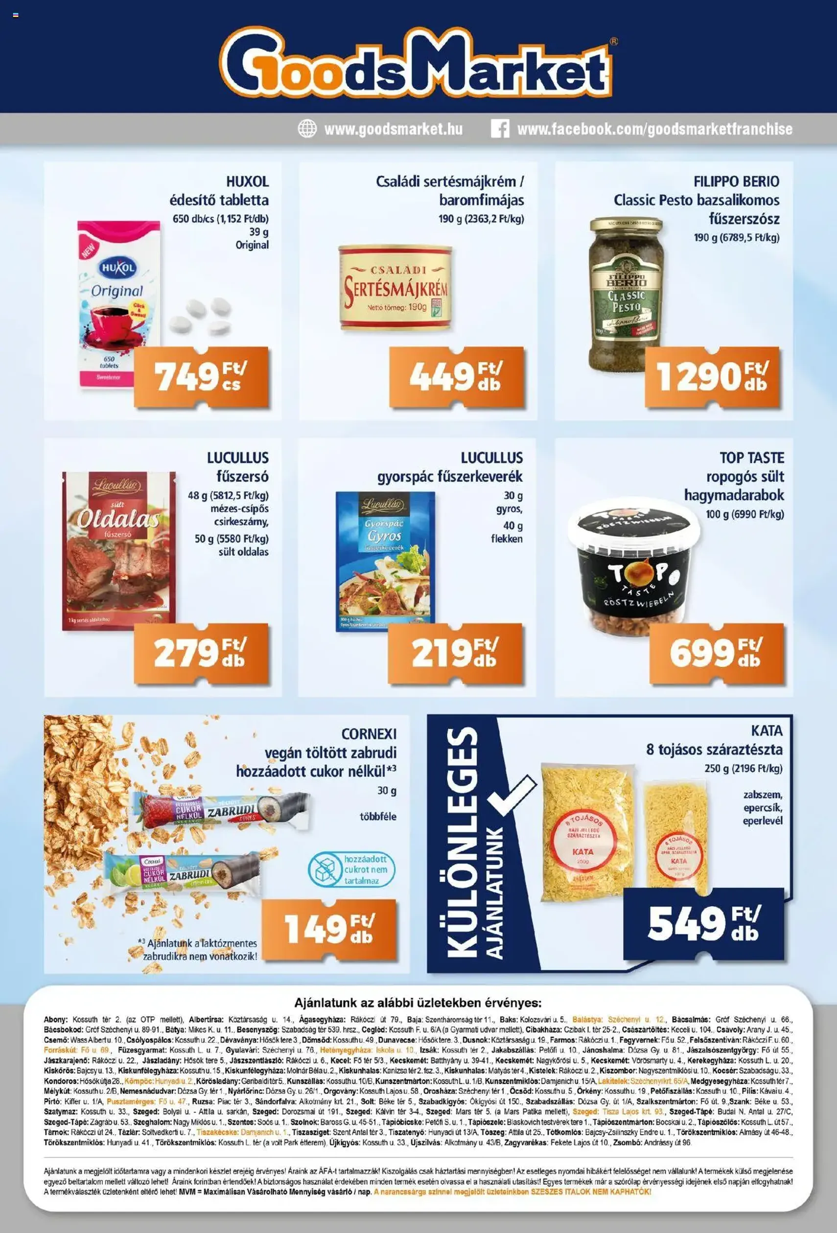 Goods Market Akciós újság - 2025.08.21. érvényes szórólap 10 oldal 10 oldalból Goods Market Akciós újság - 2025.08.21. érvényes szórólap 10 oldal 10 oldalból