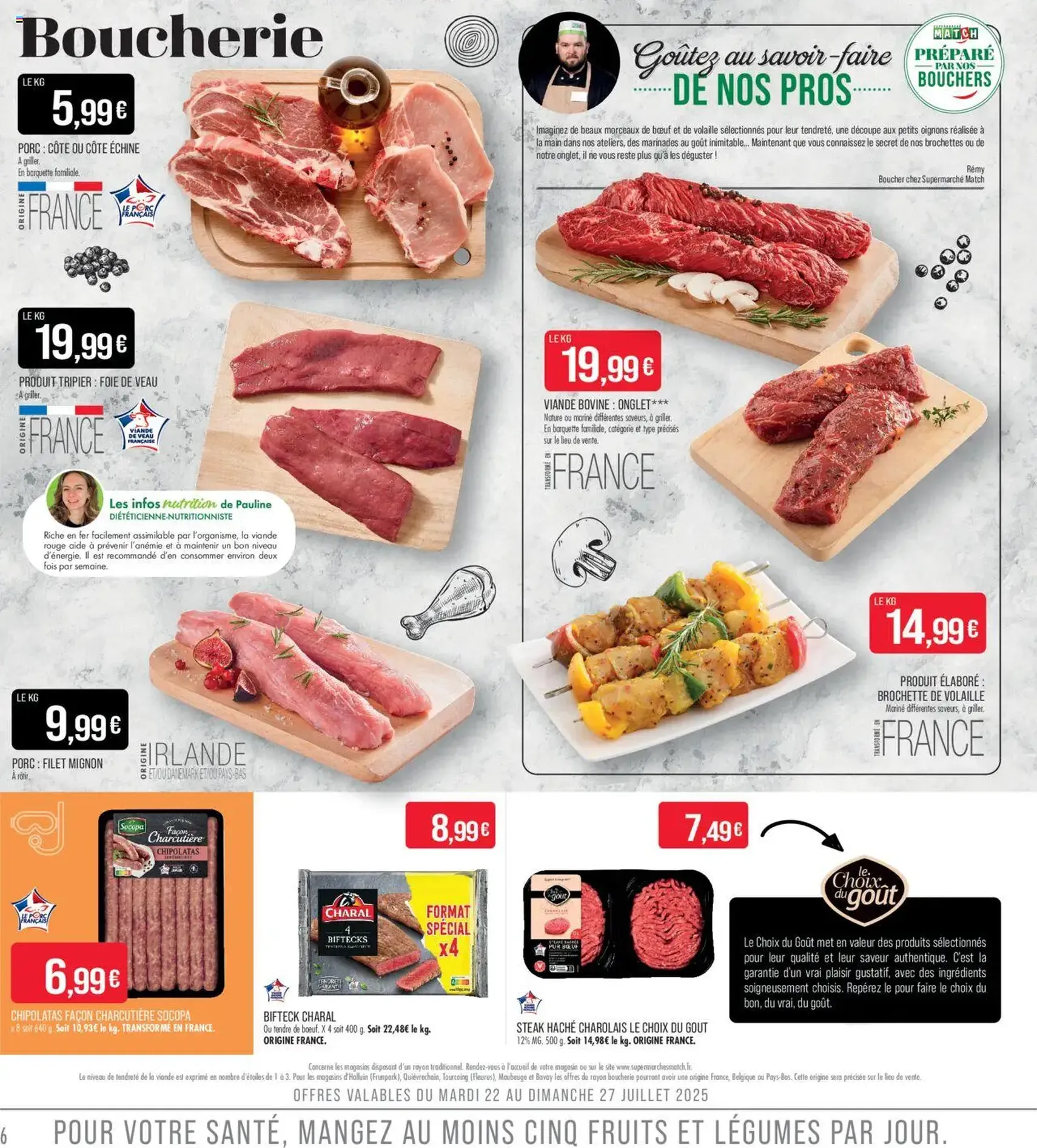 Match Supermarché catalogue - brochure valable à partir du 22/07/2025, page 6 sur 20 Match Supermarché catalogue - brochure valable à partir du 22/07/2025, page 6 sur 20