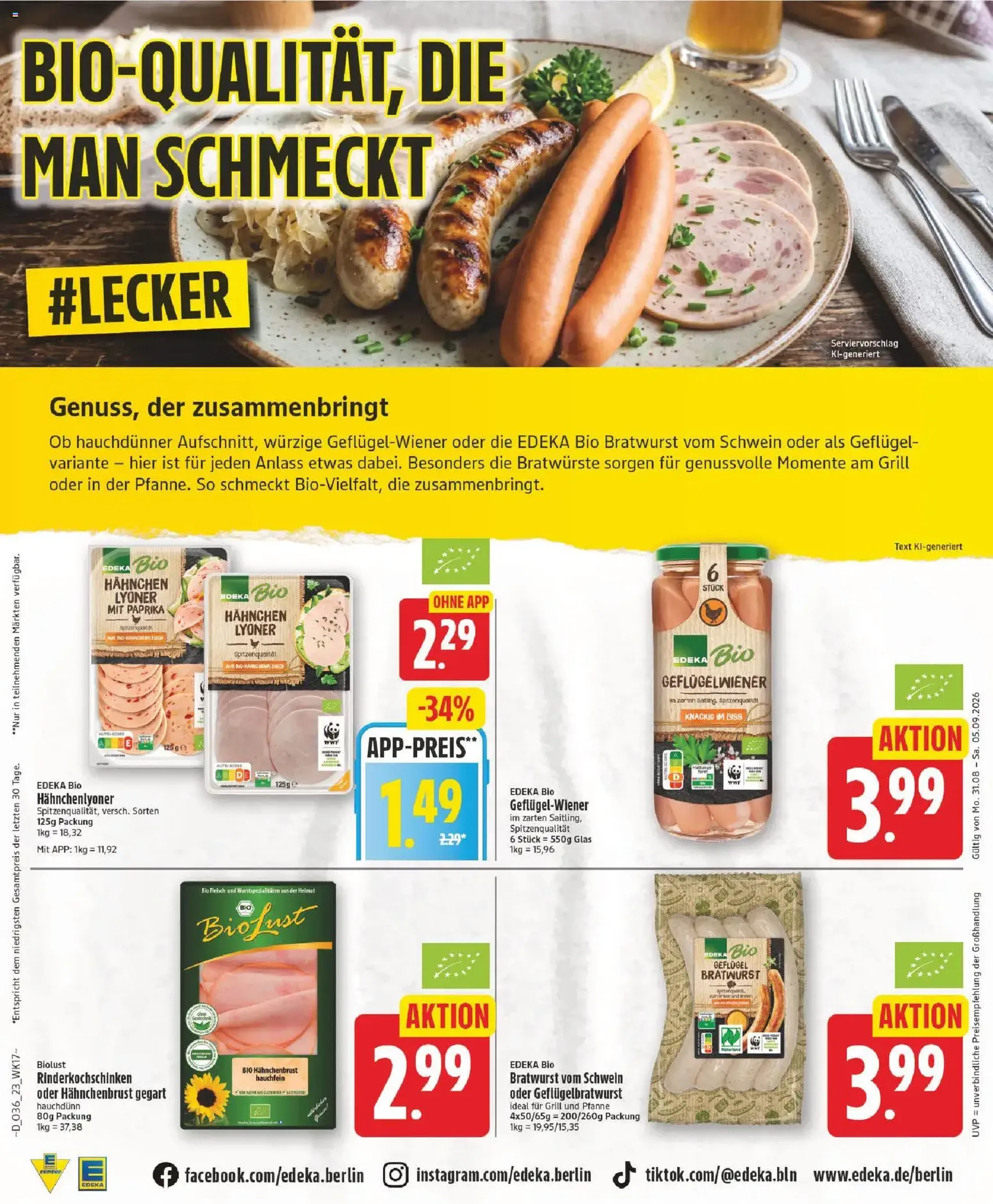 Edeka Prospekt - Gültiger Prospekt ab 31.08.2026, Seite 23 von insgesamt 30