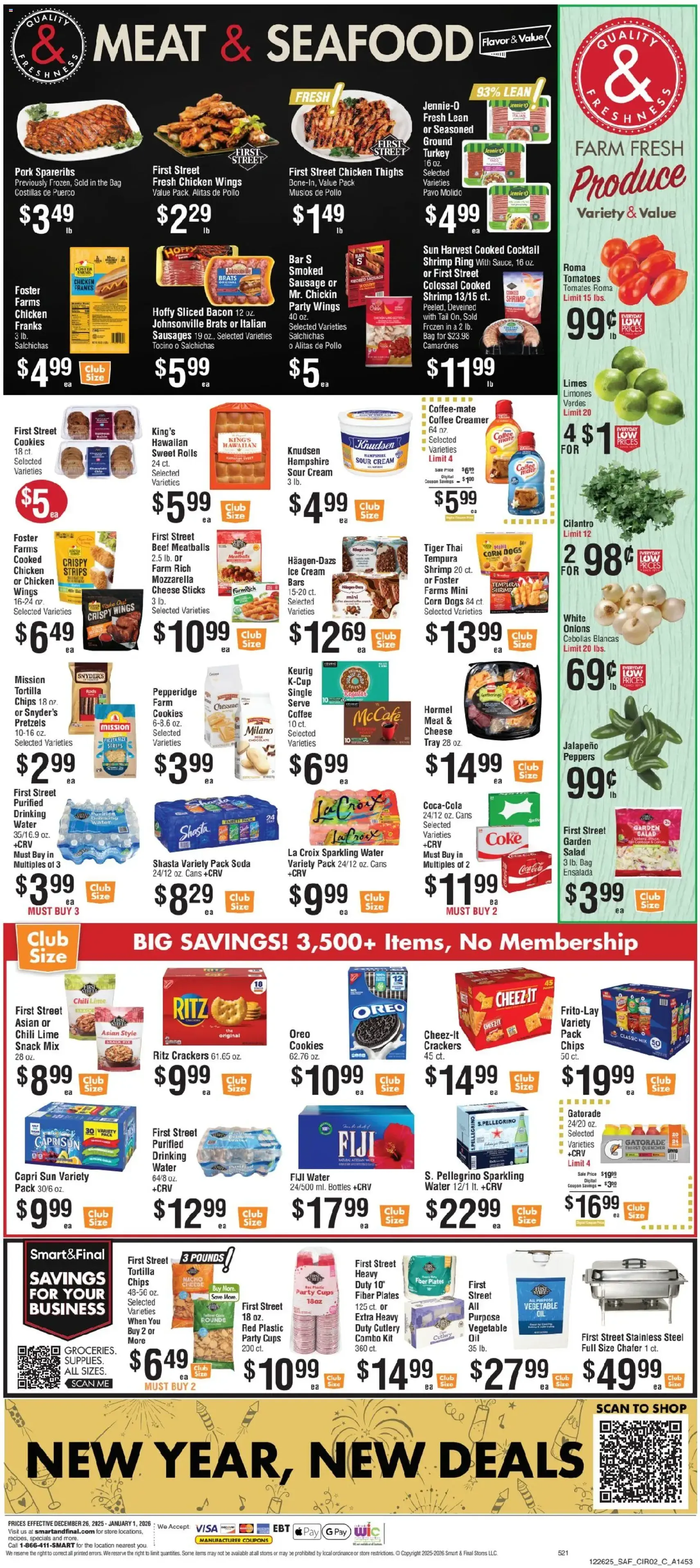 Smart & Final Weekly Ad - valid flyer from 12/31/2025, page 3 of 3