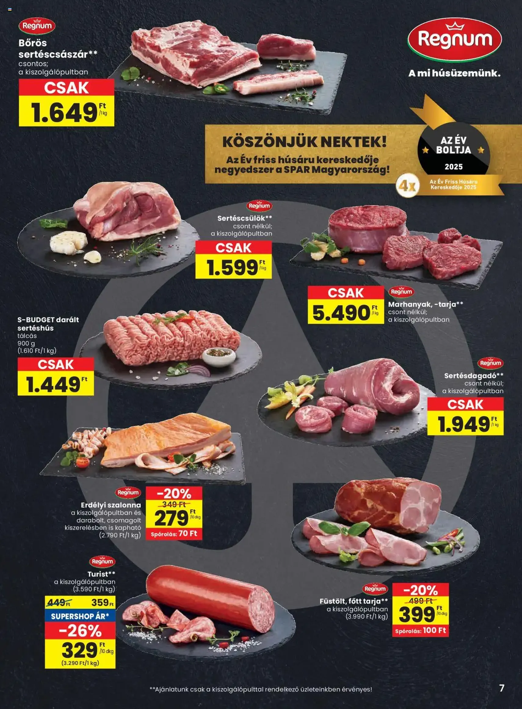 Spar Akciós újság - 2025.10.02. érvényes szórólap 7 oldal 18 oldalból Spar Akciós újság - 2025.10.02. érvényes szórólap 7 oldal 18 oldalból