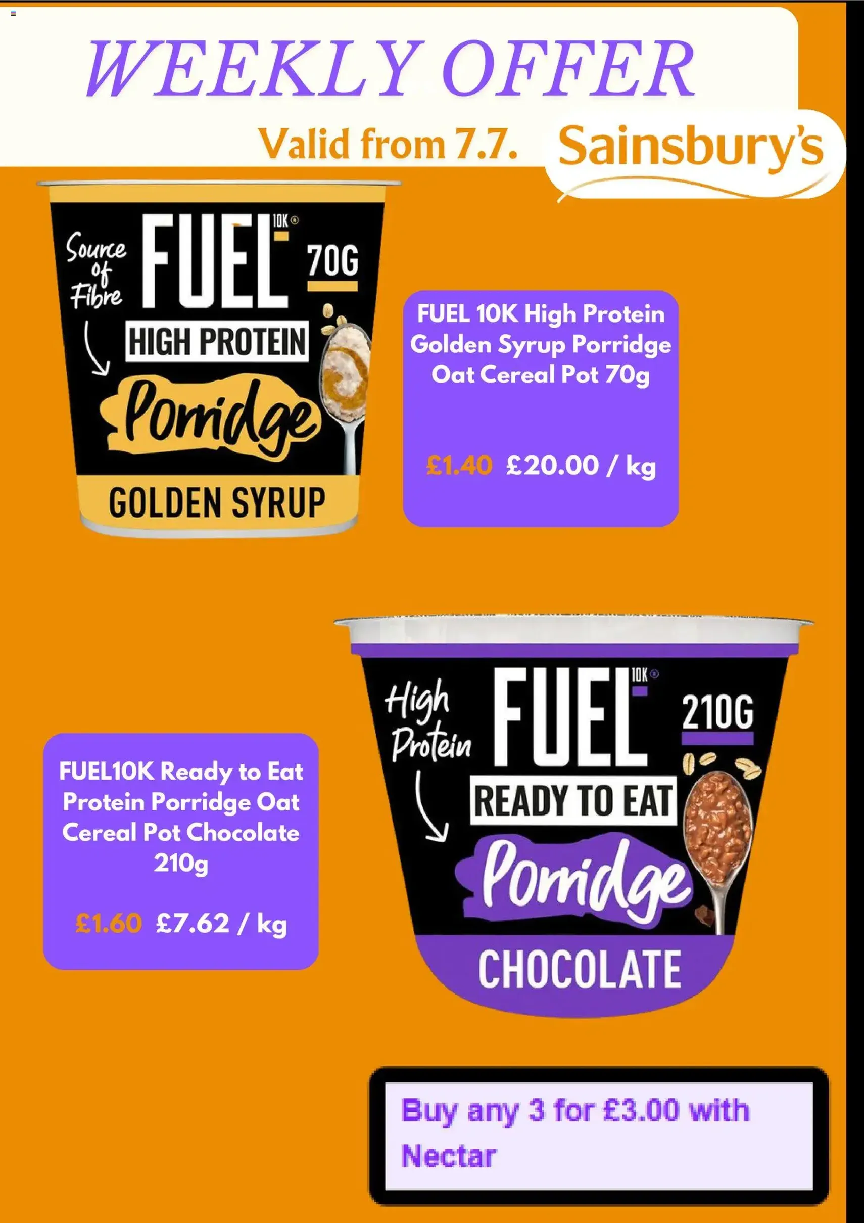 Sainsbury's - Offers - valid flyer from 07/07/2026, page 3 of 5