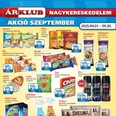 ÁRKLUB Akciós újság - szórólap előnézete érvényes 2025.09.01. -tól