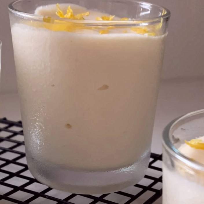 Mousse de limón facilísimo solo de 3 ingredientes