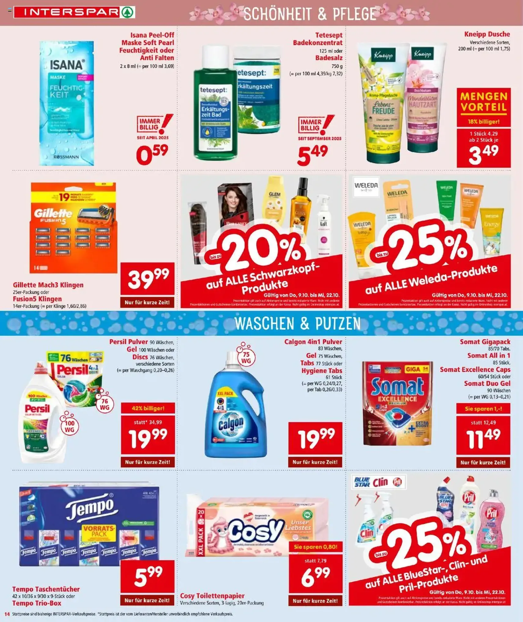 Interspar Flugblatt - Gültiger Prospekt ab 09.10.2025, Seite 14 von insgesamt 20