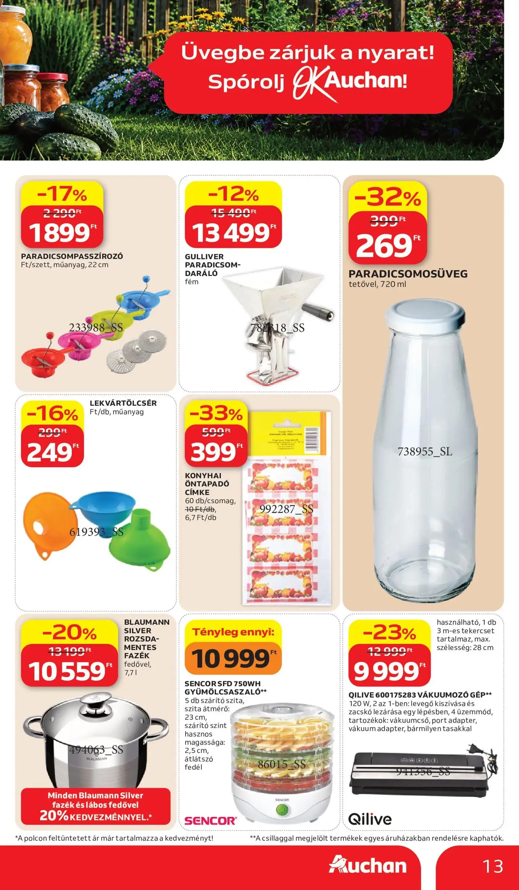 Auchan akciós újság - 2026.07.02. érvényes szórólap 13 oldal 56 oldalból