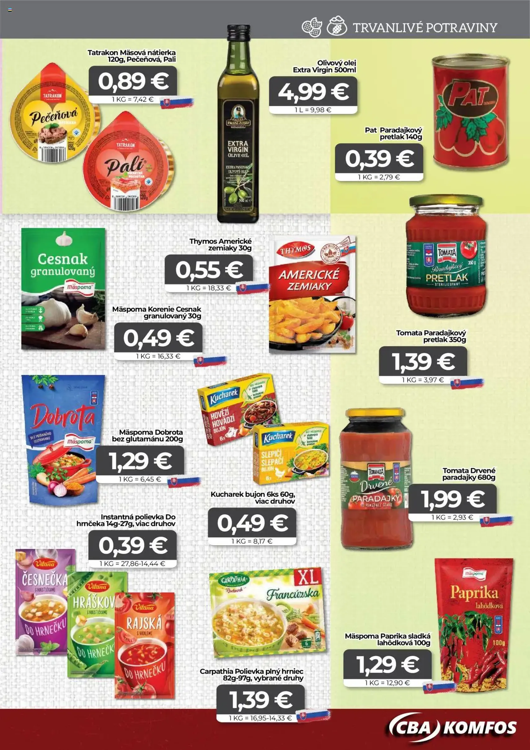 CBA Komfos leták - platný leták od 23.10.2025 strana 7 z 16 CBA Komfos leták - platný leták od 23.10.2025 strana 7 z 16