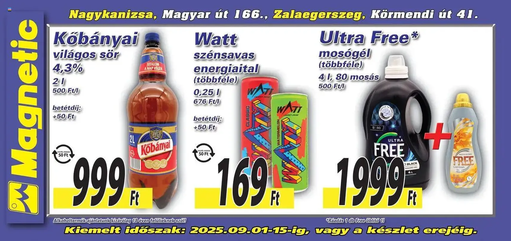 Magnetic - Óriásplakátok - 2025.09.01. érvényes szórólap 4 oldal 5 oldalból