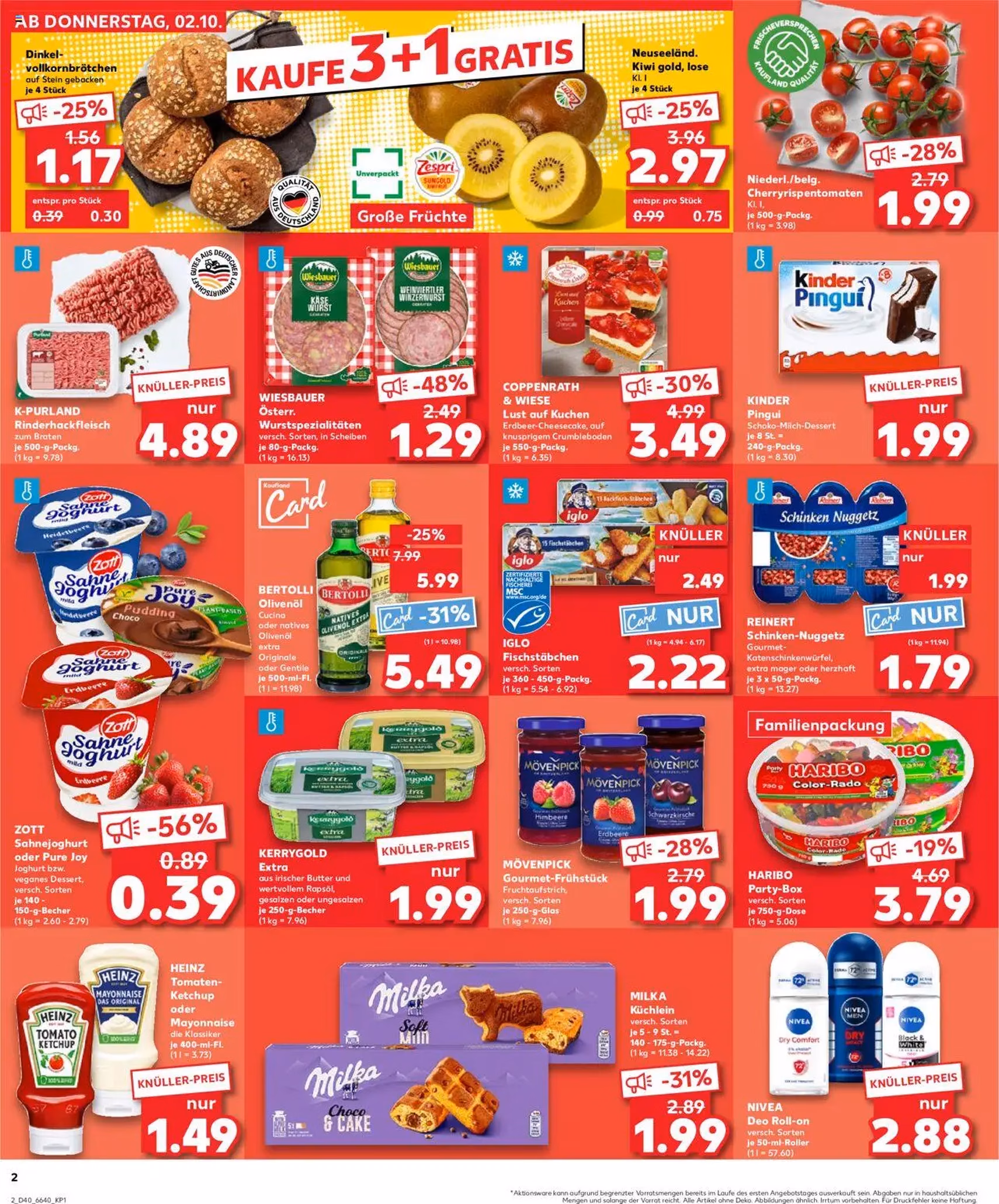 Kaufland Prospekt - Gültiger Prospekt ab 02.10.2025, Seite 2 von insgesamt 34