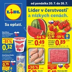 Lidl leták - náhľad letáku platný od 20.07.2026