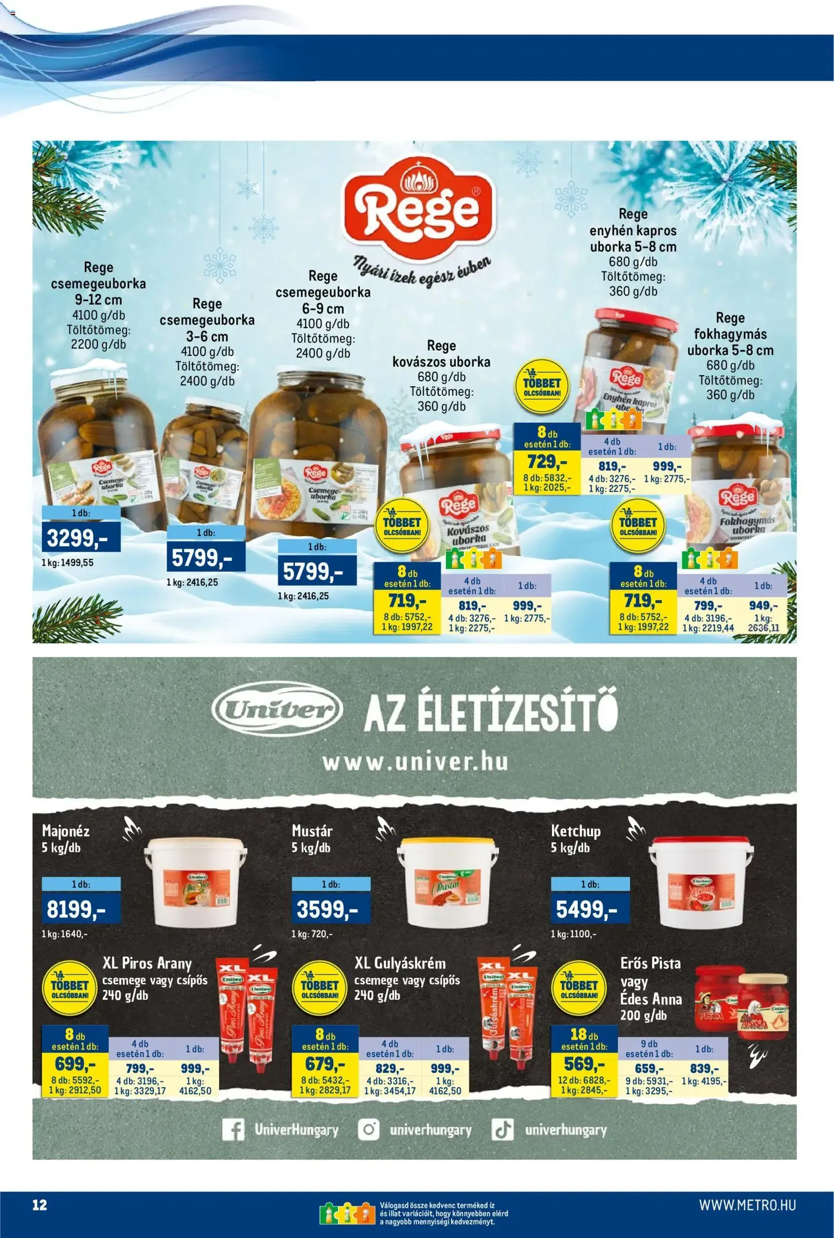 Metro Akciós újság - 2025.12.01. érvényes szórólap 12 oldal 40 oldalból